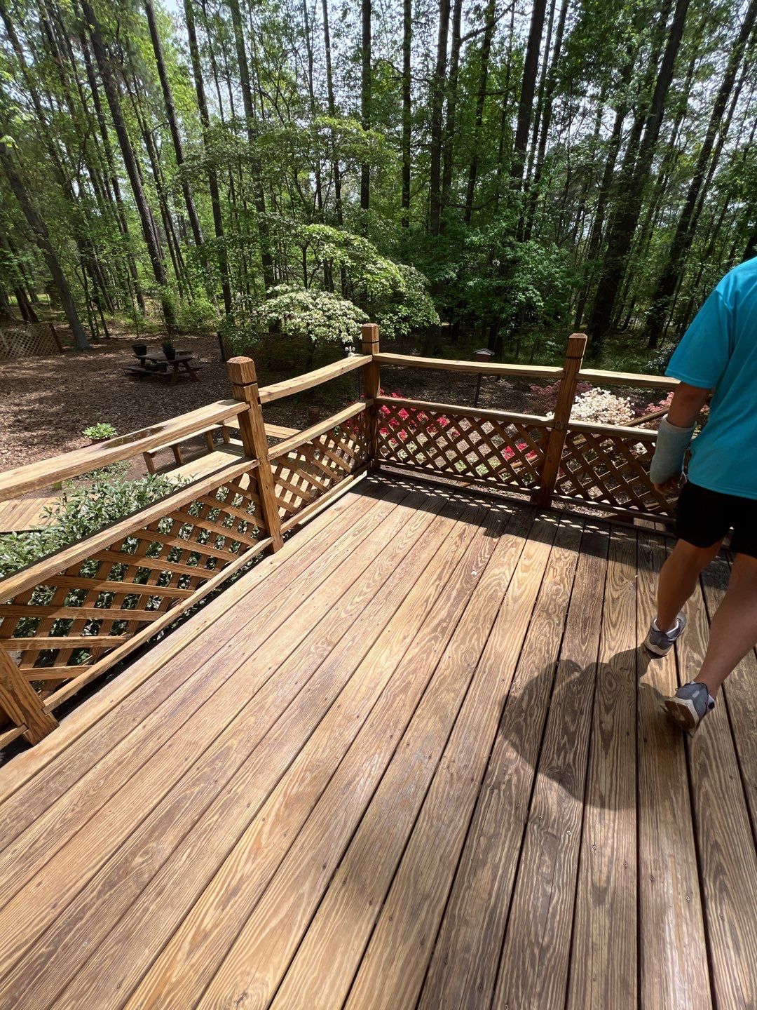 Coated Deck using Wood Sealant by DuraSeal