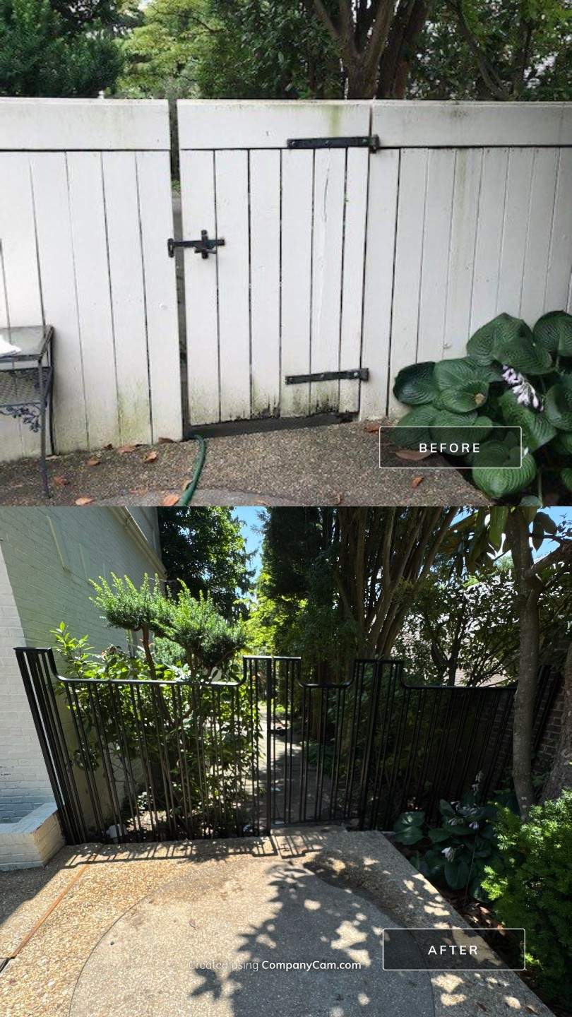 Custom Iron Fence & Gate – Residential Exterior – Washington, DC by Capitol Iron Works