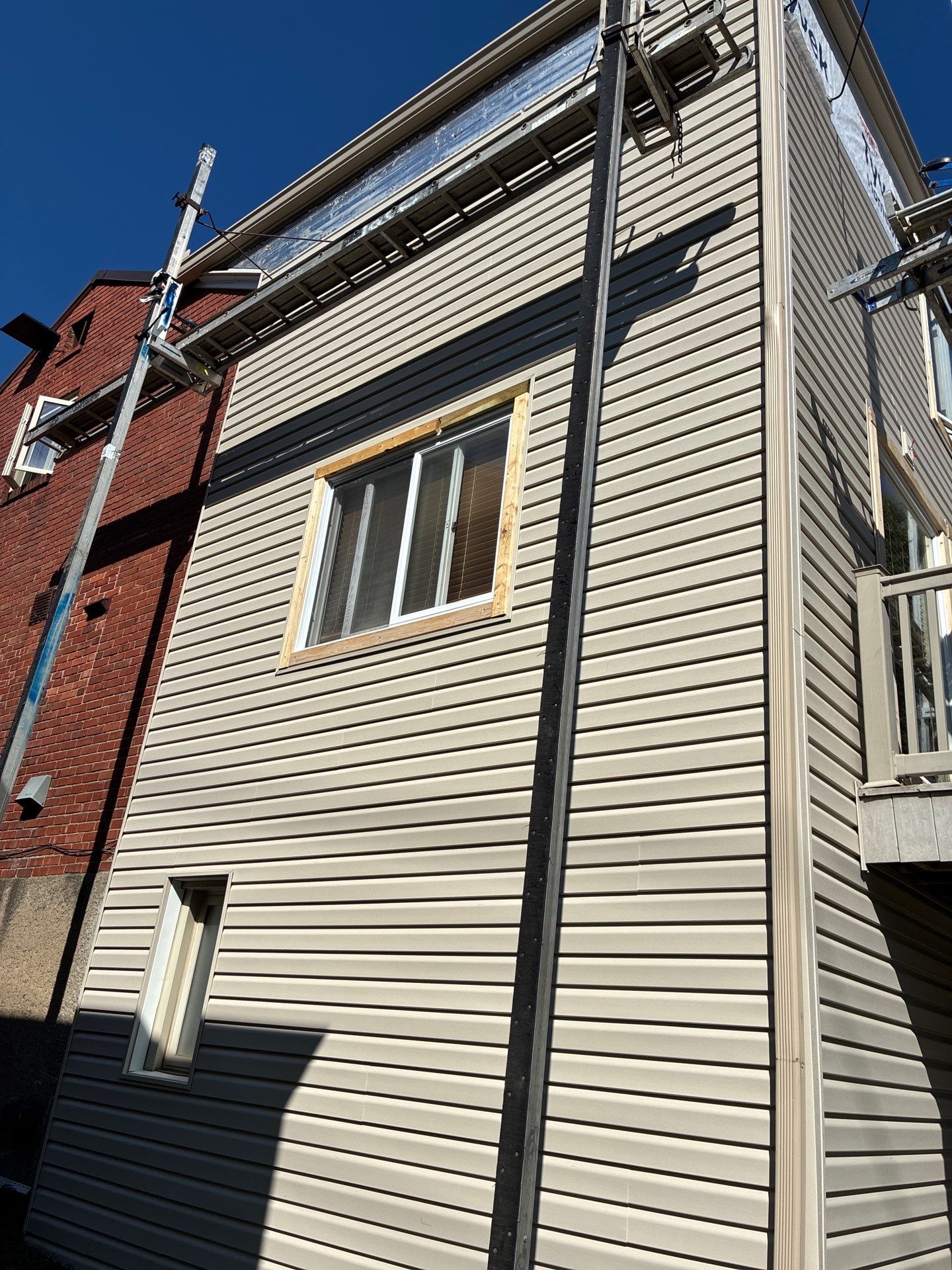 Full Vinyl Siding Renovation and Trim Installation in Mt Lebanon by Ideal Siding Pittsburgh