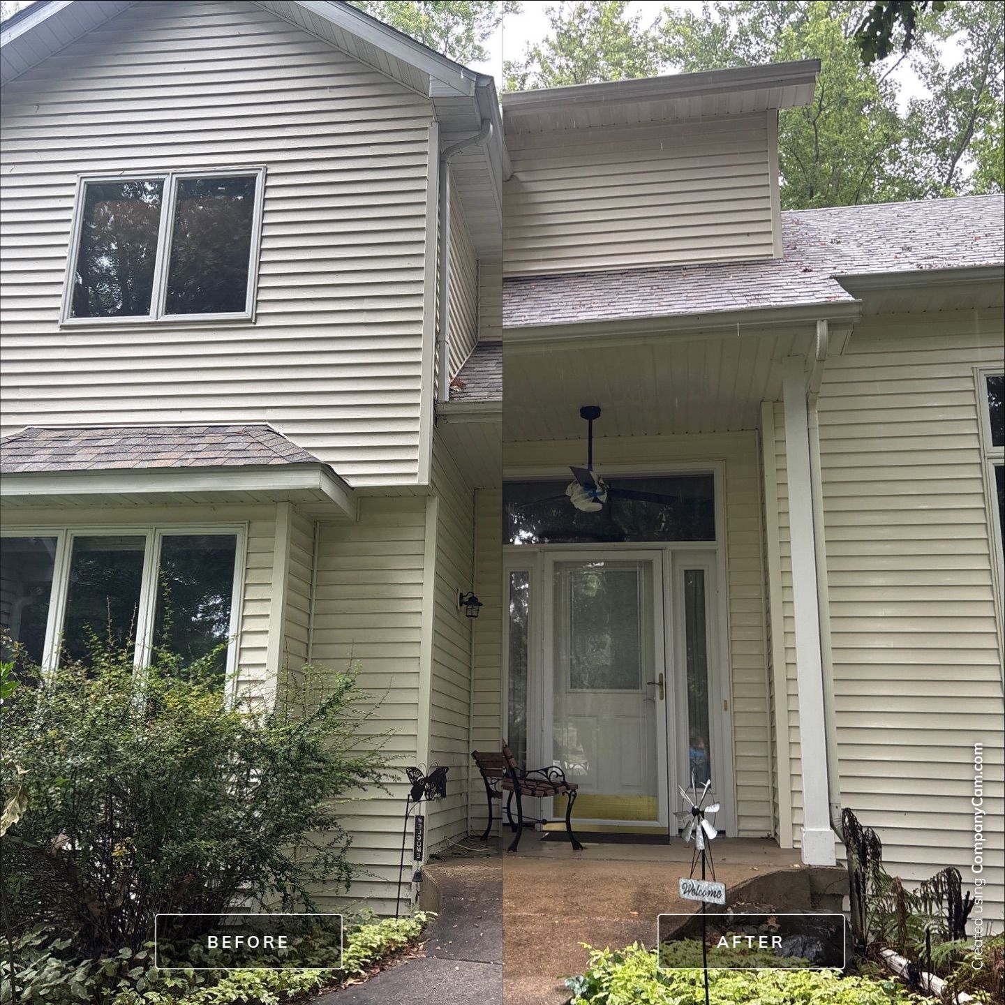 Residential Vinyl Siding Cleaning and Power Washing in Fitchburg by Under Pressure Power Washing