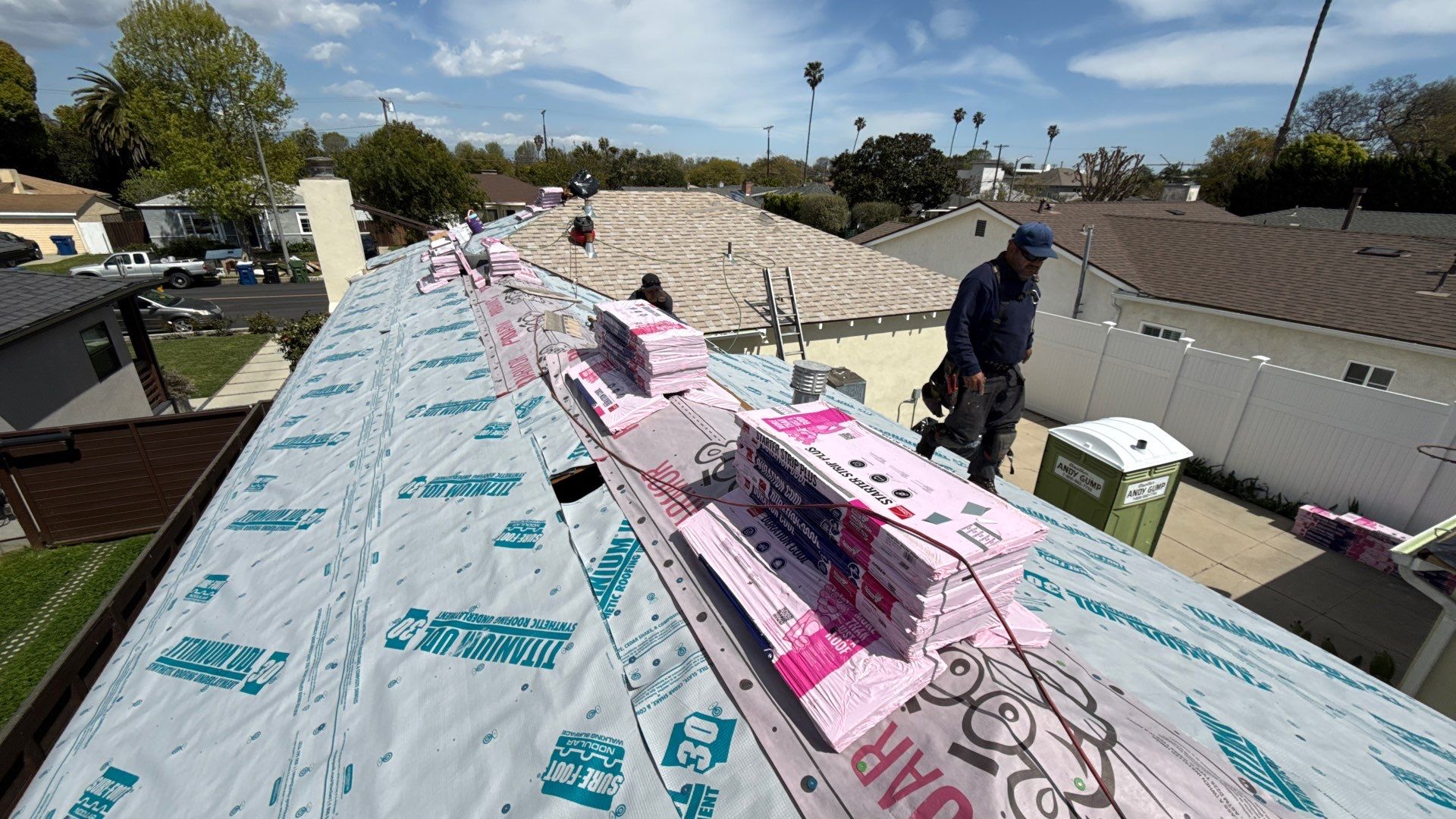 Residential Roofing Installation using Owens Corning Duration Cool Shingles by Hull Brothers Roofing