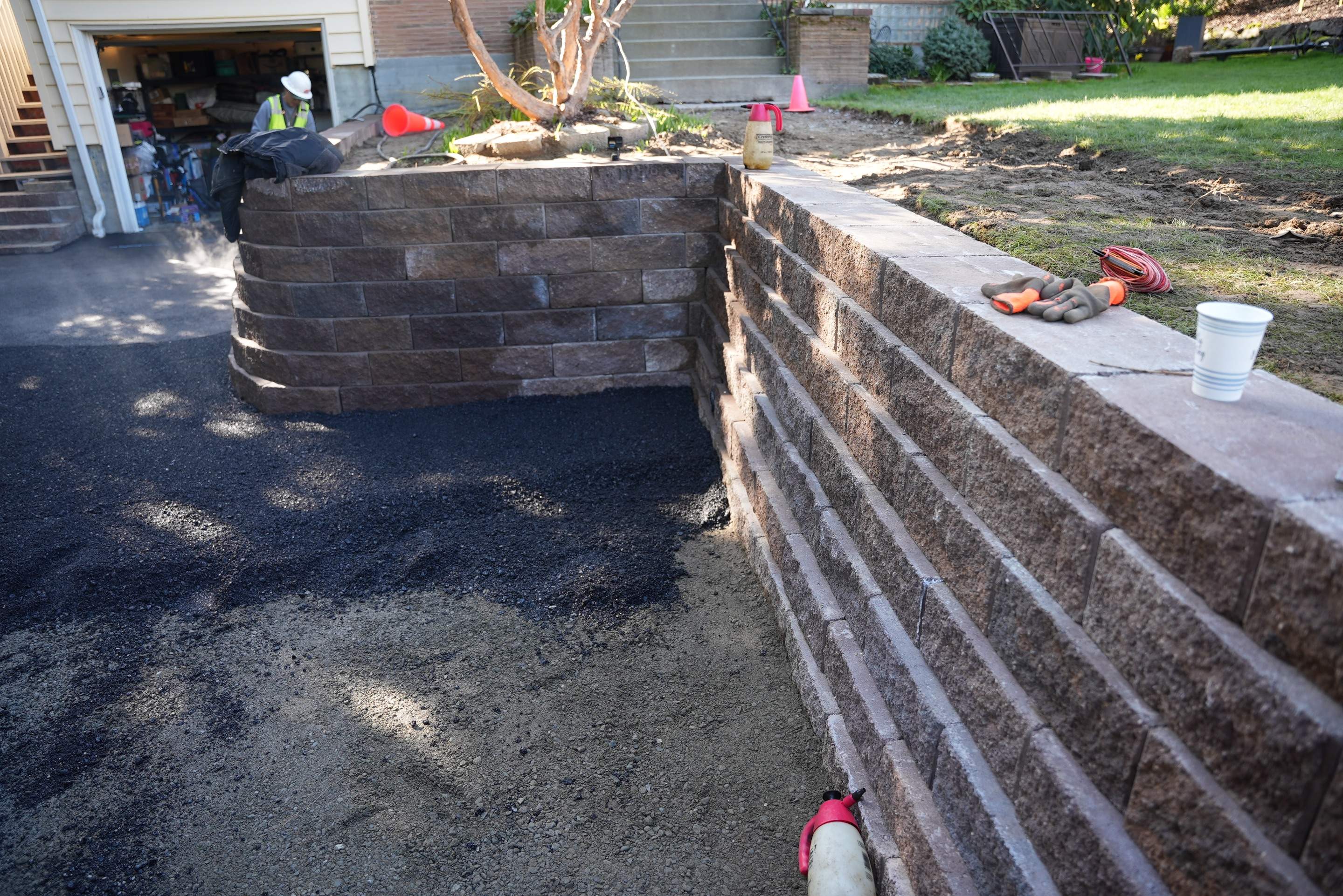 Lorra | Asphalt Driveway Repair & Retaining Wall by Jireh Asphalt & Concrete Inc 