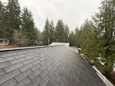 Residential Roof Repair in Progress in Belfair, WA