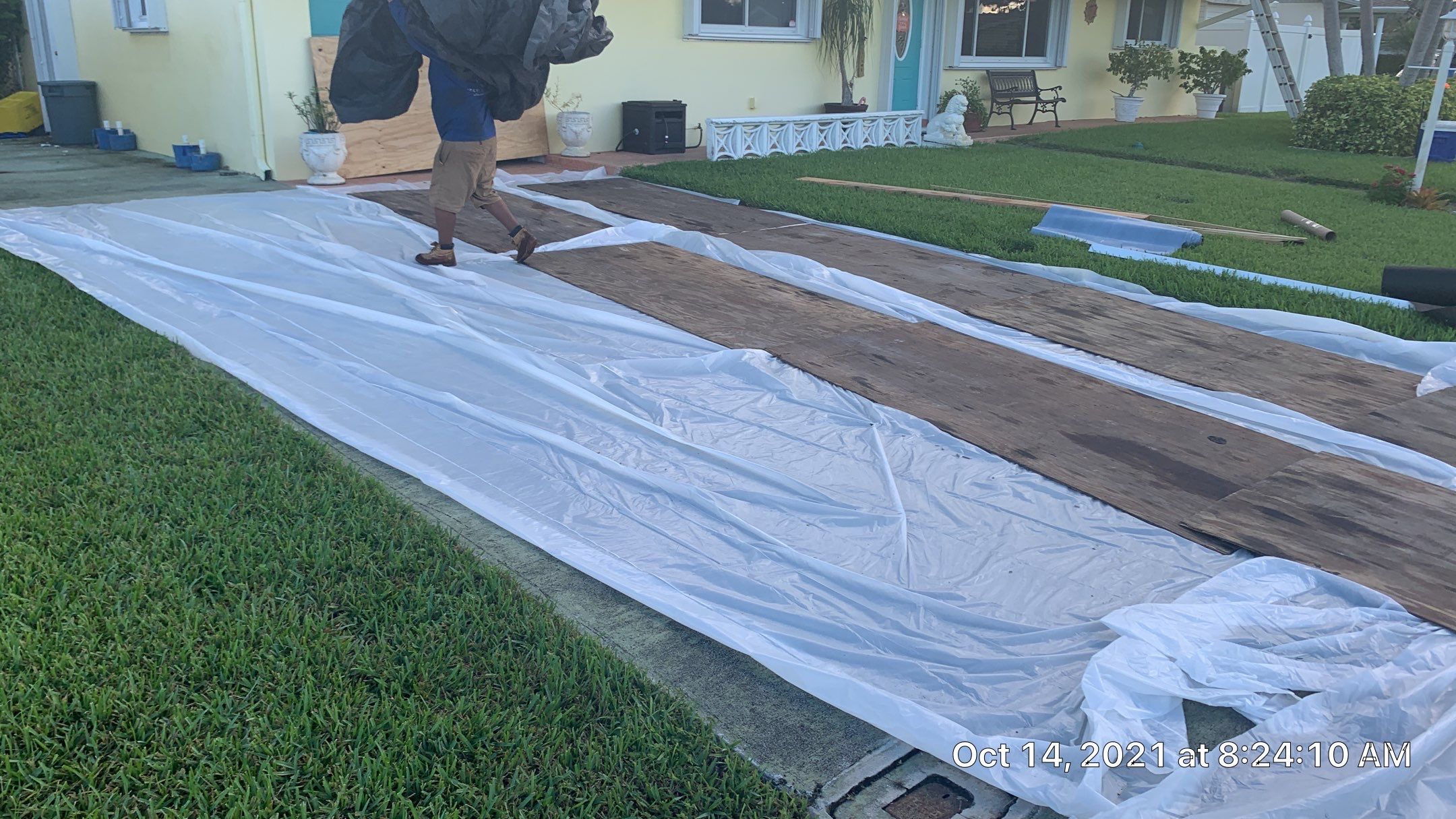 Residential Roofing Installation using 1" Nail strip metal roof by BLUES BROTHERS ROOFING