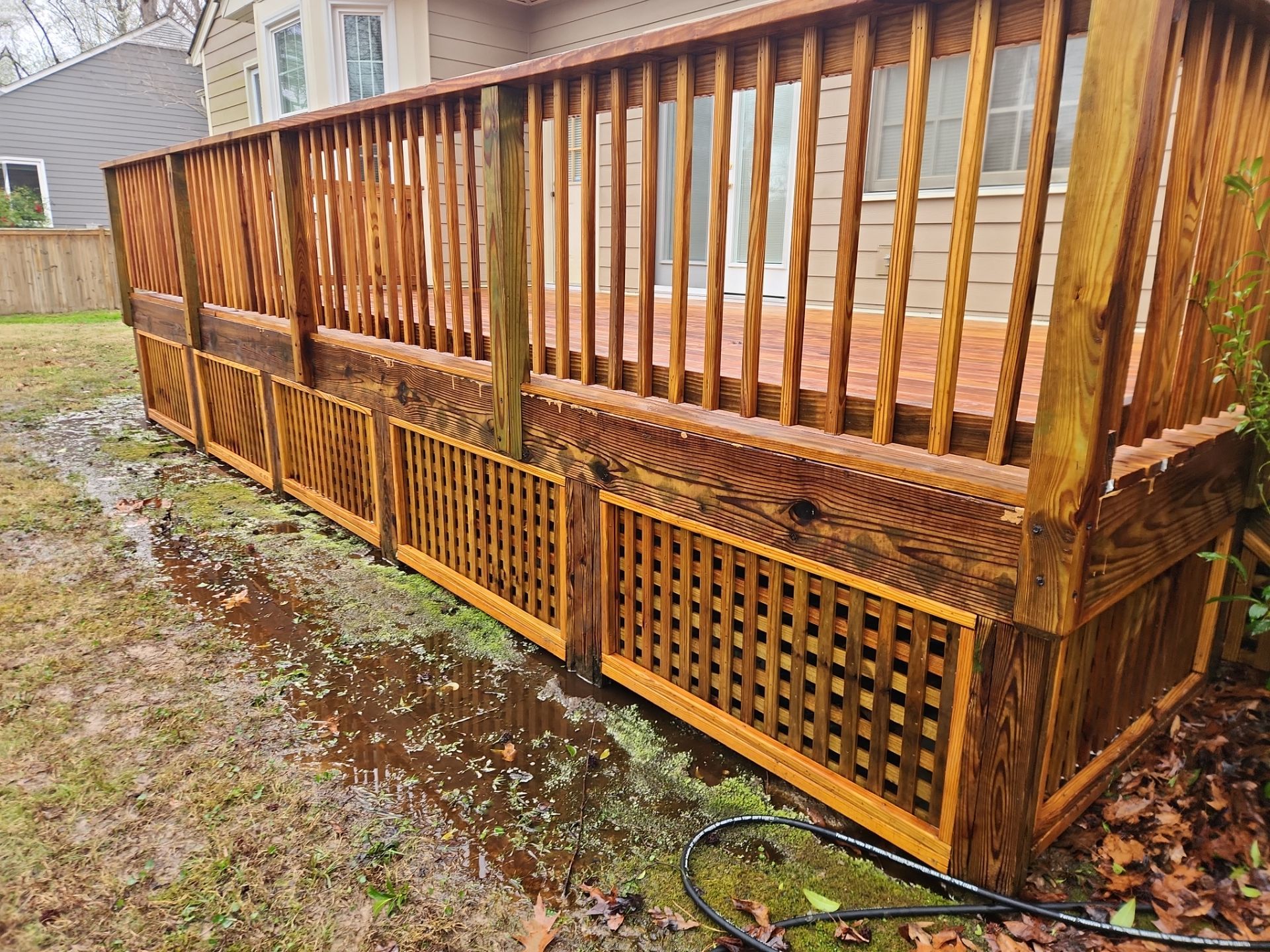 Weathered Deck using Wood Sealant by DuraSeal