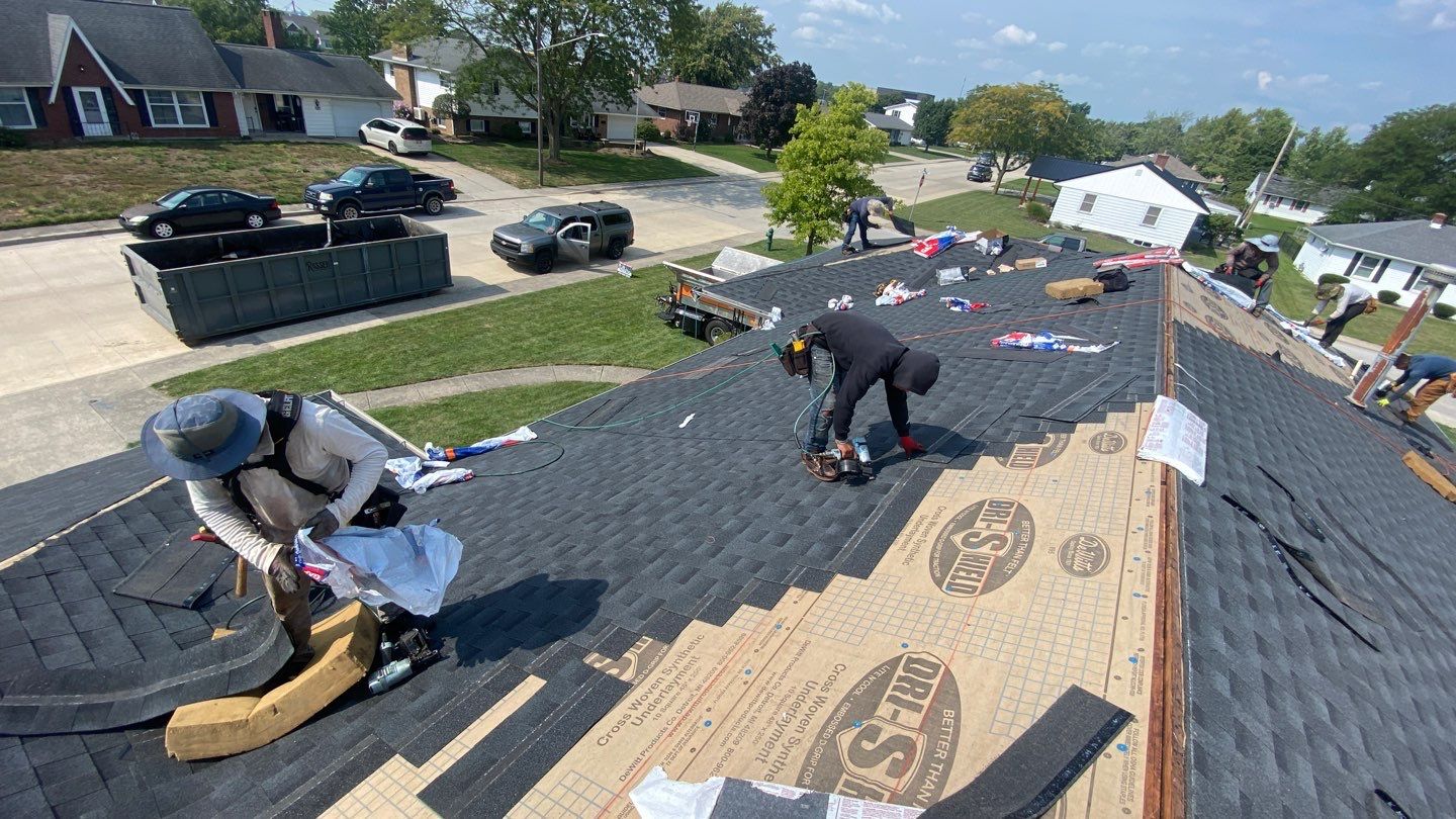 Residential Roofing Installation using GAF Timberline HDZ Charcoal by Nitro Roofing and Construction
