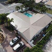 .032 Aluminum 1" Nail-Strip Buckskin by Total Roofing System The Metal Roof Experts