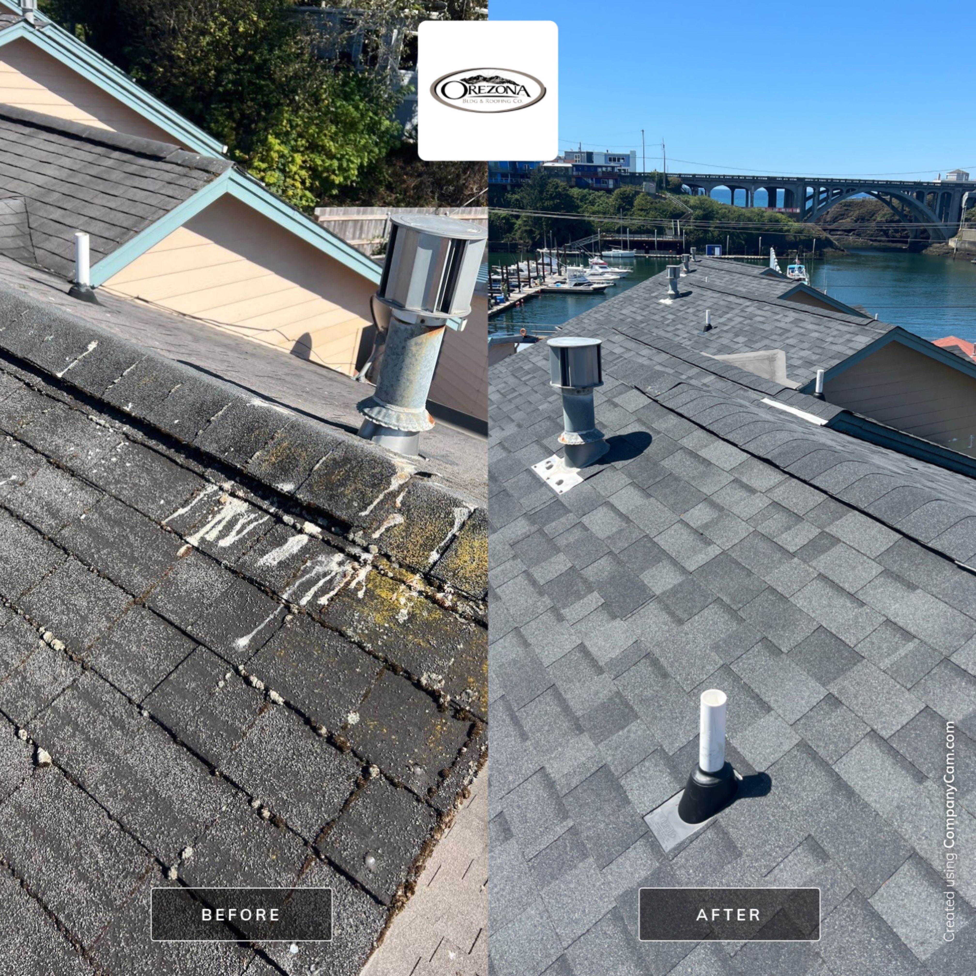 Residential Roofing Installation using Malarkey Highlander with Vented Ridge by Orezona Building & Roofing Company, Inc.