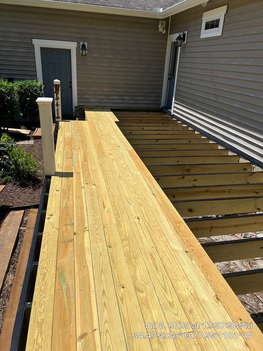 Custom Back Porch in Hampstead, NC by RGR Construction and Roofing, LLC