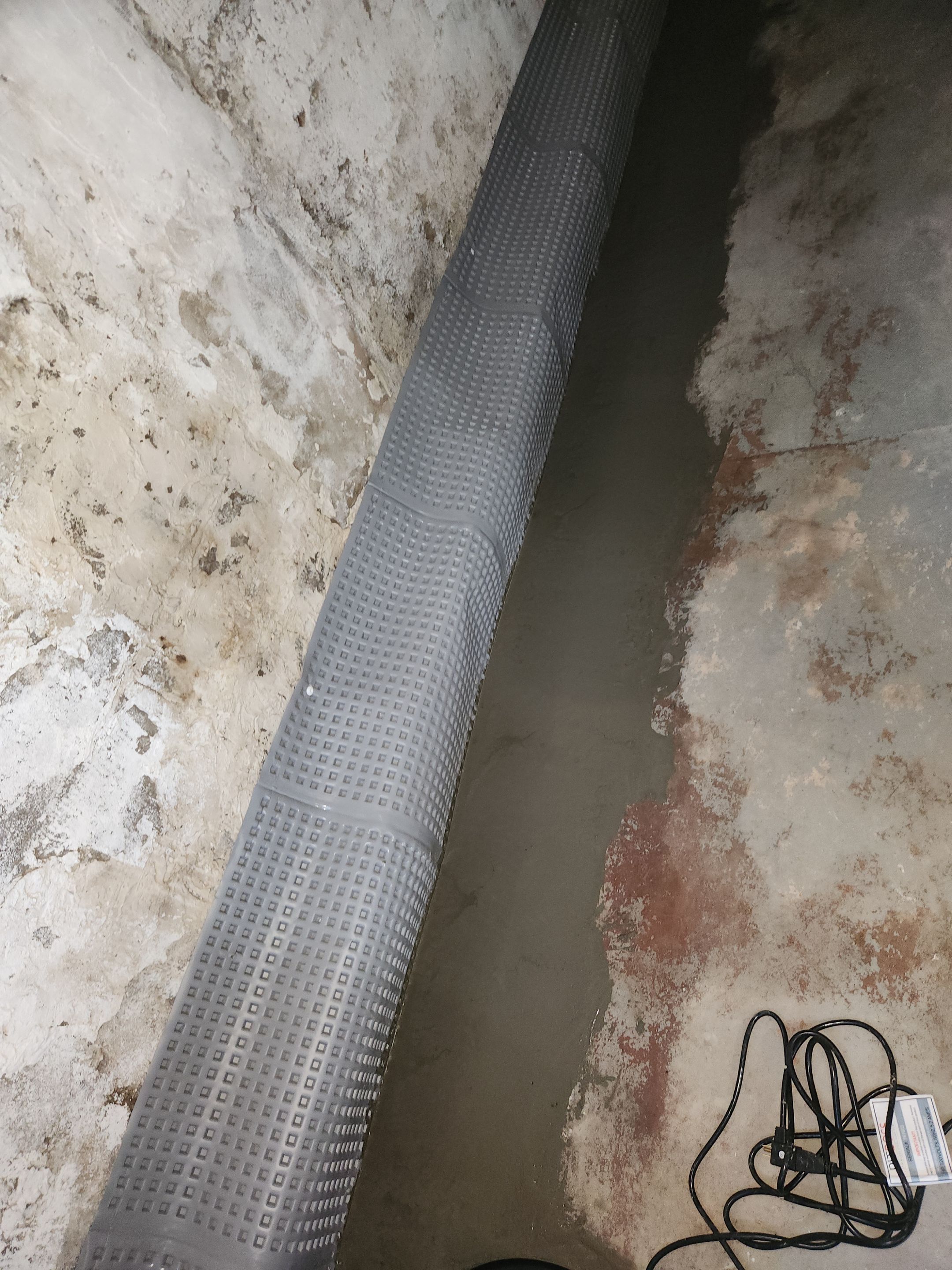 Interior French Drain & Mold Remediation in Mt Tabor NJ by Pure Service Pro, LLC 