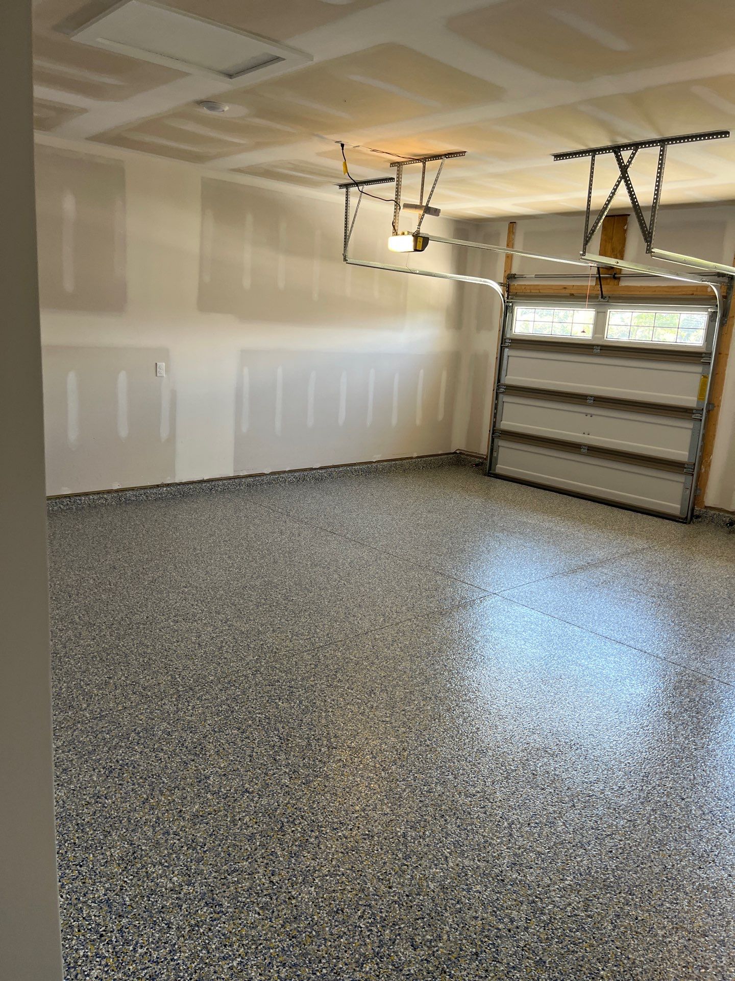 Garage Floor Coating using Custom Color by My Garage Floor Guys