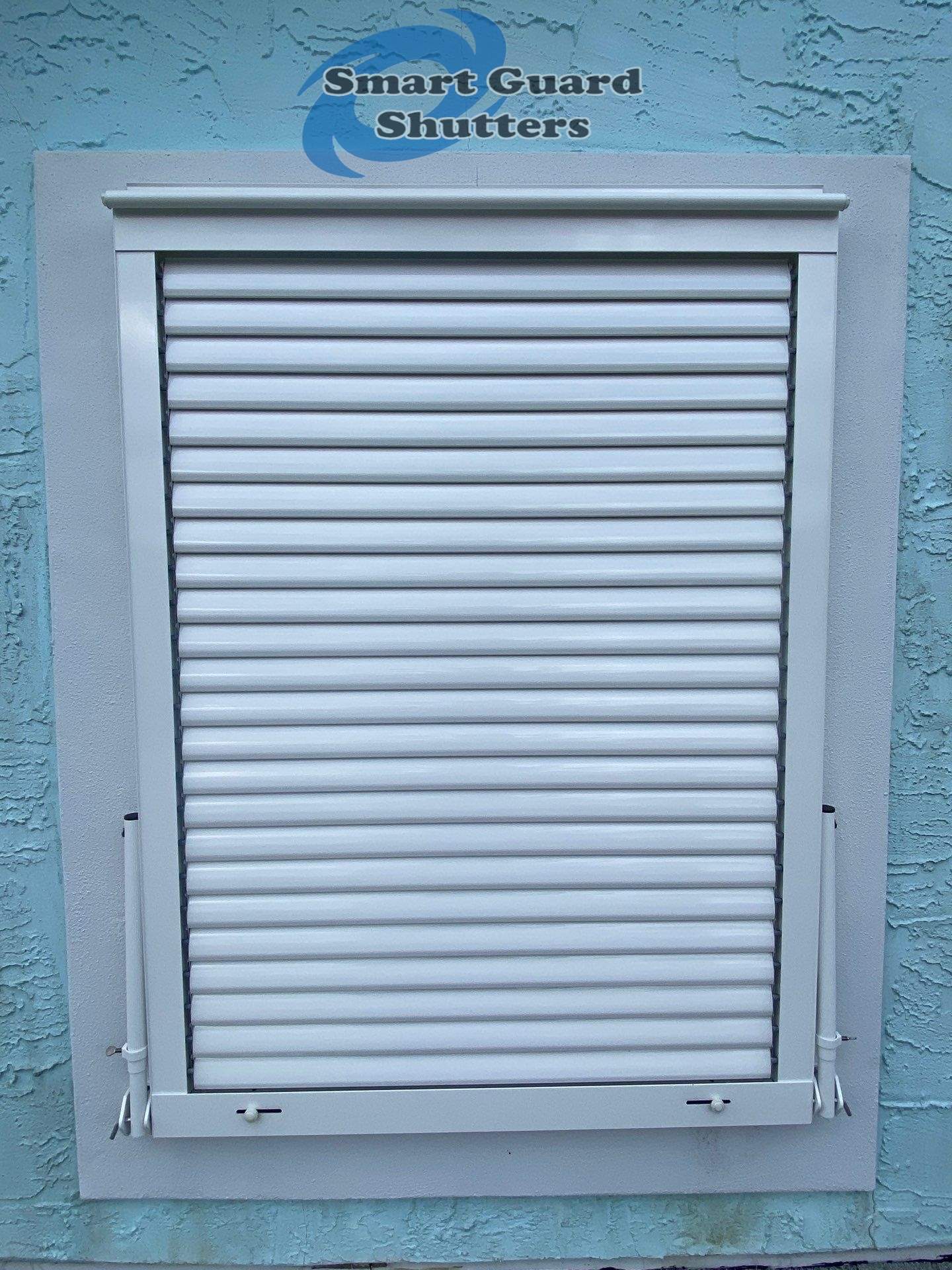 Hurricane Protection in White by Smart Guard Shutters