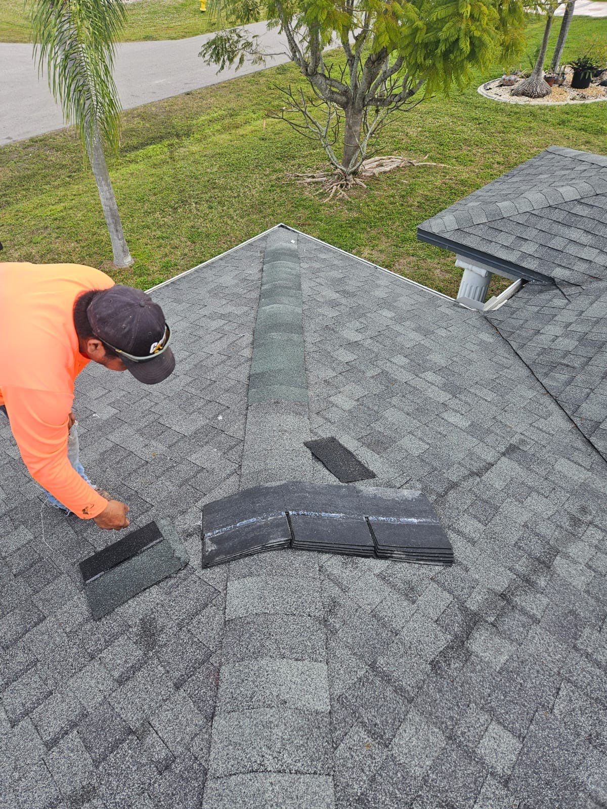 Residential Roofing Repair using Shingle and Solar Exhaust Fan Install by Four Peaks Roofing