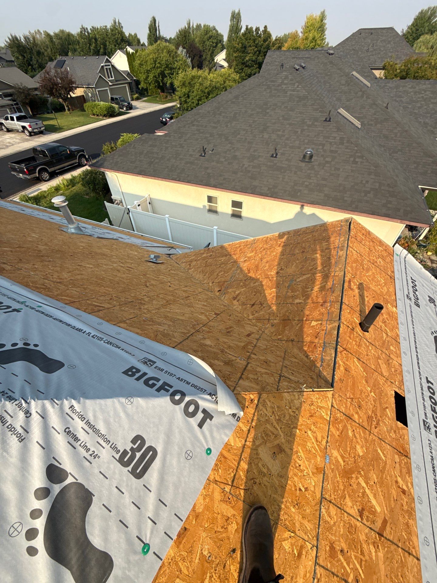 Complete Residential Roof Replacement Featuring Architectural Shingles in Meridian by Olive Roofing