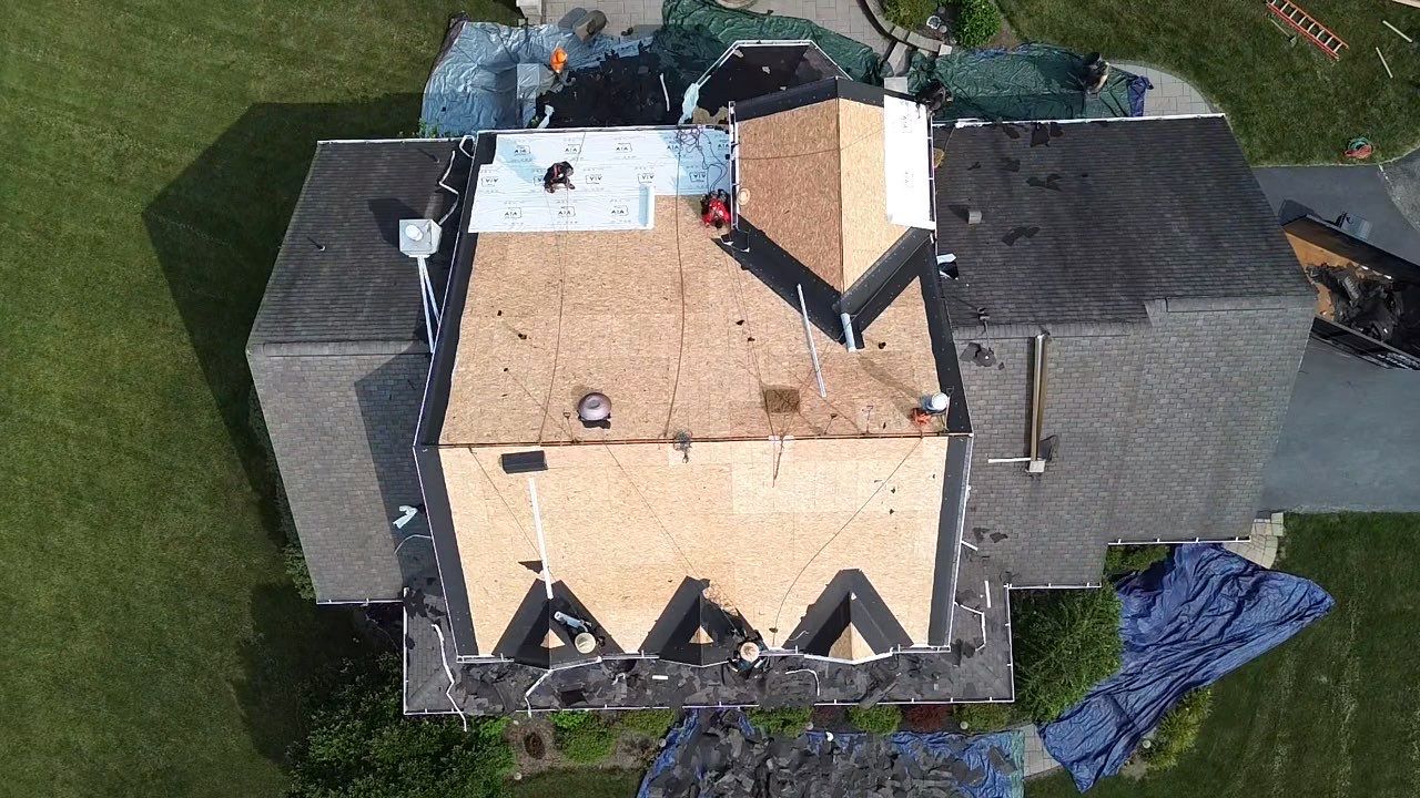 Full Roofing Replacement and Gray Shake Hardie Siding Installation in Butler by Cousins Roofing Siding & Decks