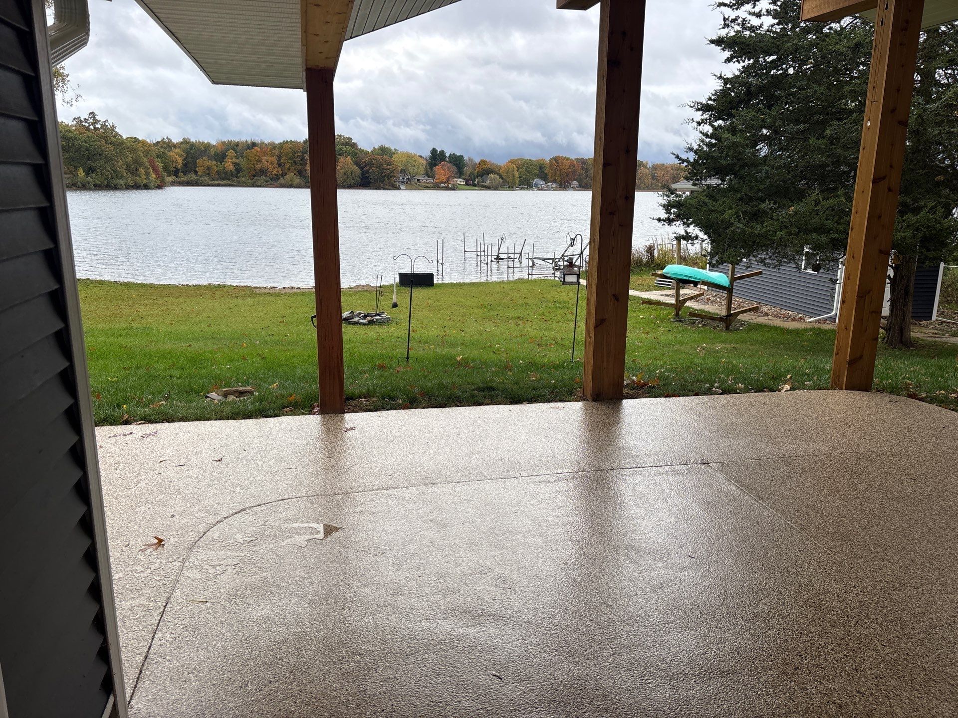 Outdoor Patio by Freedom Concrete Coatings. 