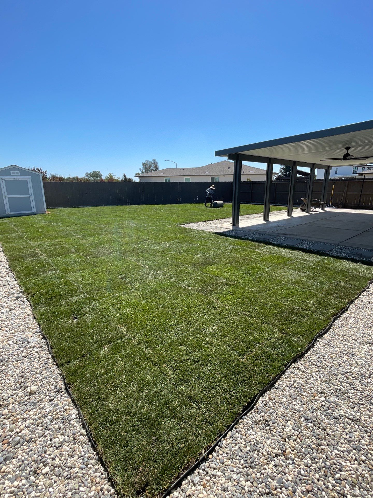 Project in Galt by A - G Sod Farms