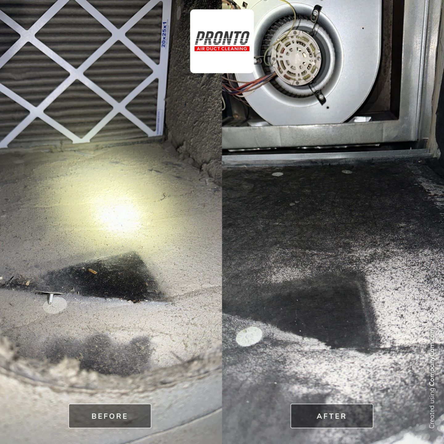 Air duct cleaning using Hypervac by Pronto Air Duct Cleaning