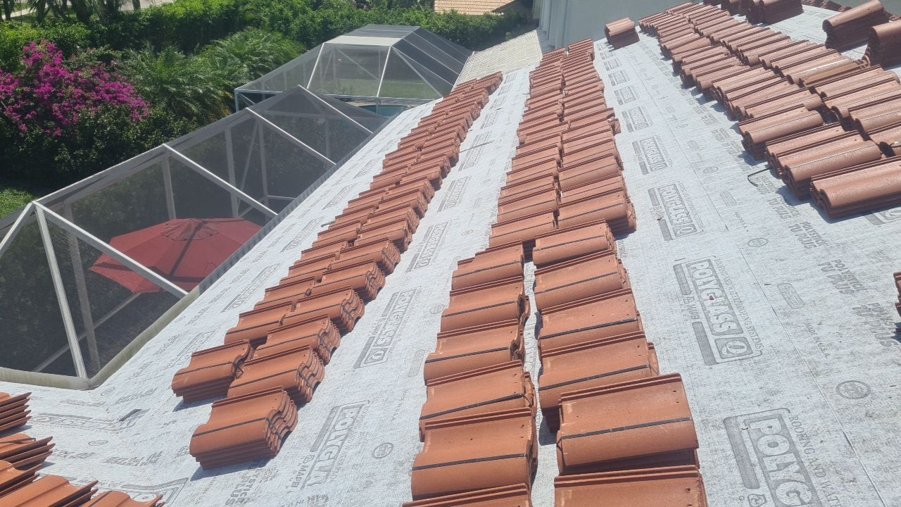 Residential Roofing Installation using Eagle Roofing Tile by BLUES BROTHERS ROOFING