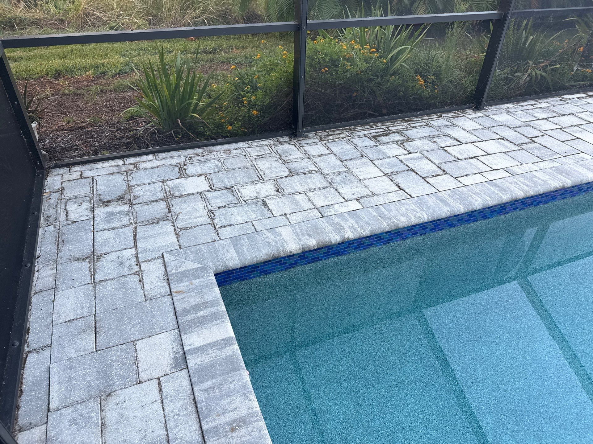 Paver Pool Deck Cleaning in Ellenton, FL by Sunshine AquaWash