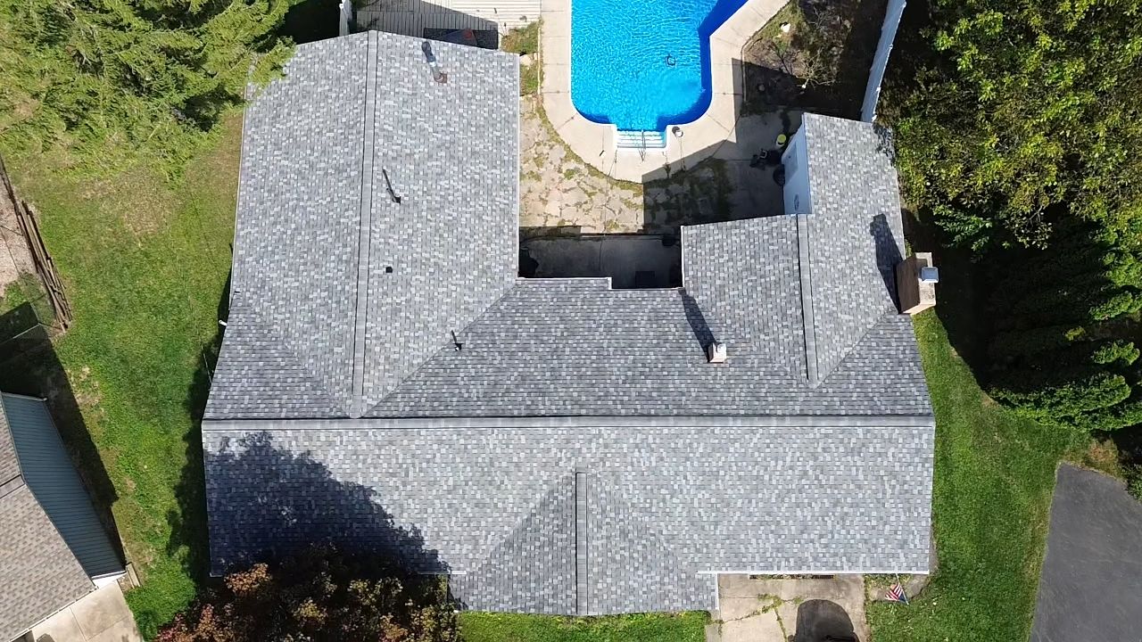 Atlas Pinnacle, Color, Coastal Granite, Drip Edge, Color, Black by Eagle Eye Roofing
