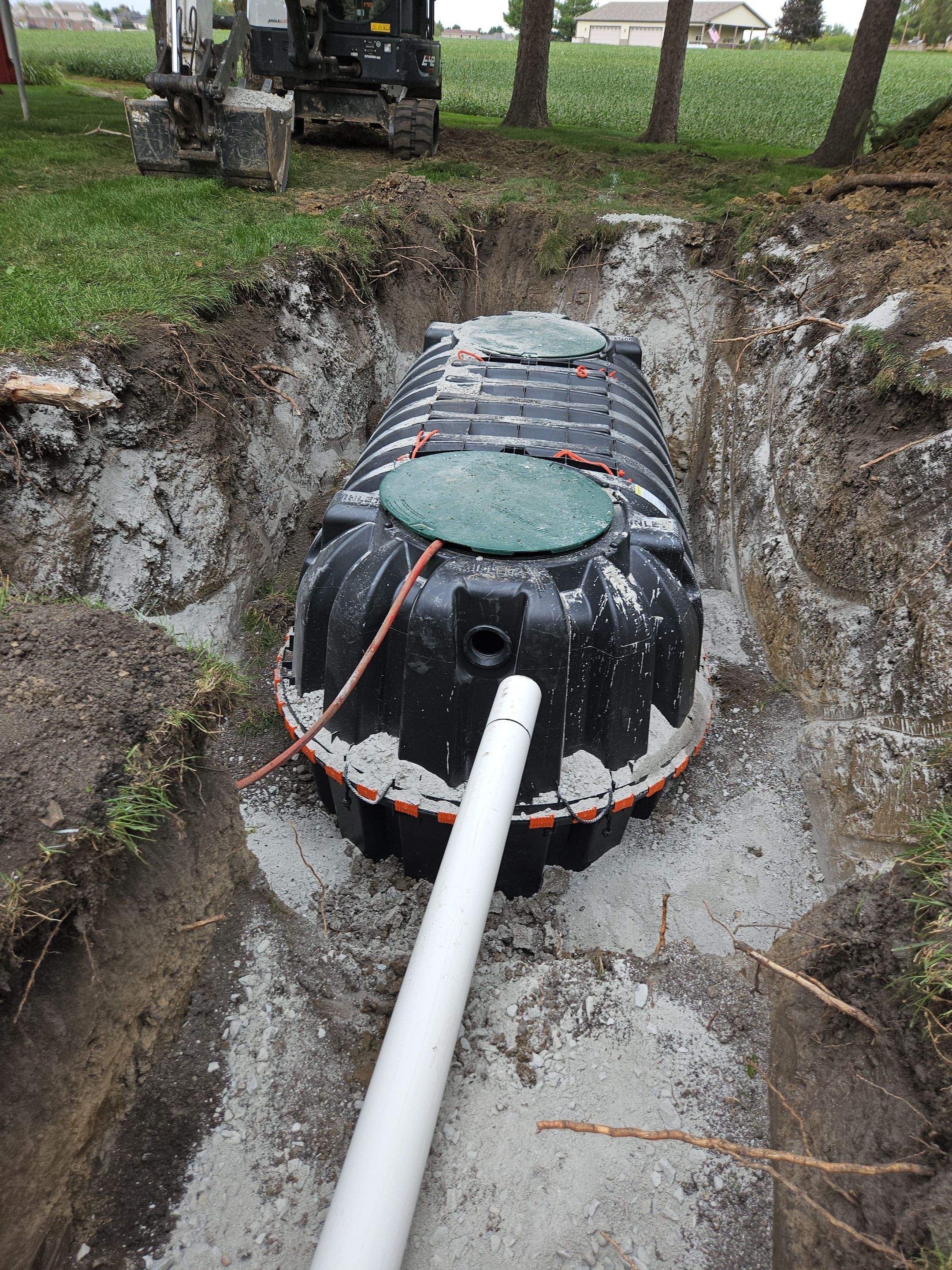 IM 1060 Plastic Septic Tank Replacement & AES Mound System by Allied Water Services