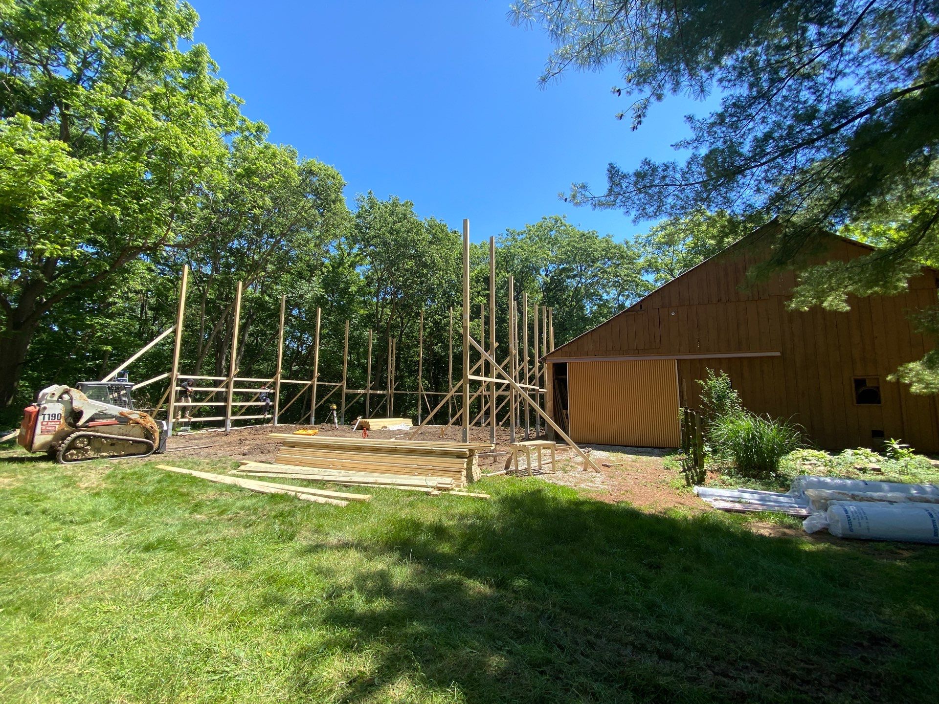 40'x50'x16' Pole Barn Project by The Barn Builders