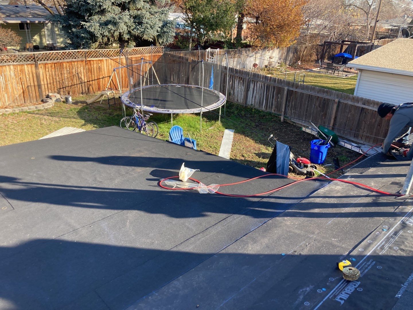 Meridian Single Level Residential Roofing Installation by ID Roofing LLC