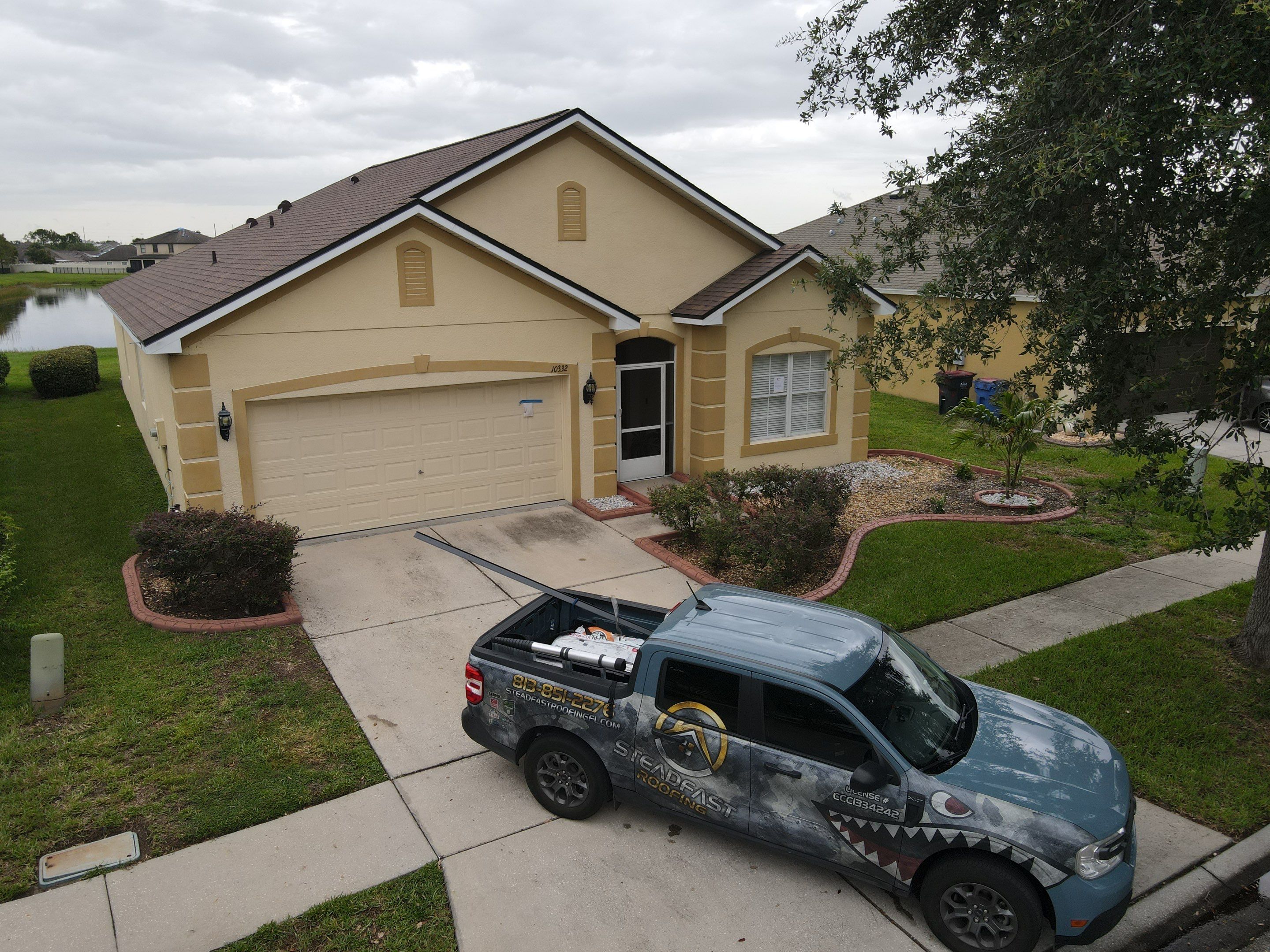 Roof Replacement in Ruskin FL. by Steadfast Roofing 