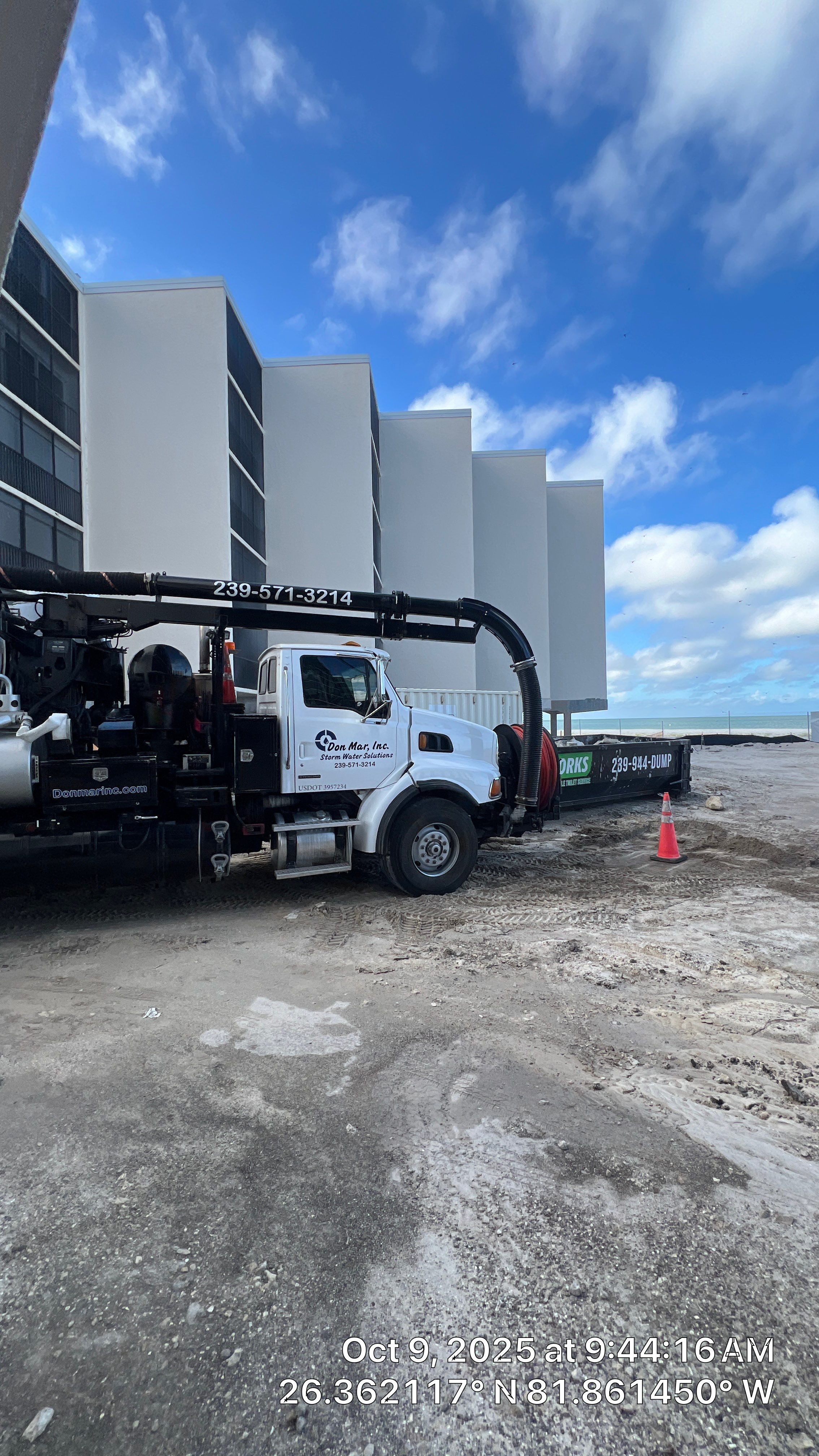 Little Hickory Island Condo Catch Basin Cleanout by Don Mar, Inc. Storm Water Solutions