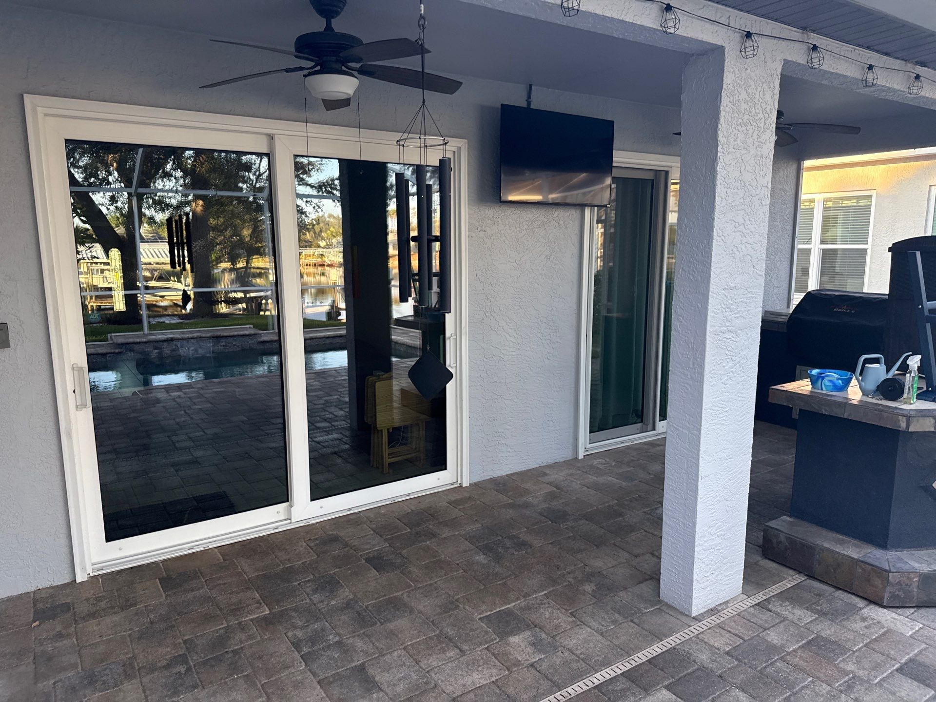 Paver Pool Deck Cleaning & Pool Cage Cleaning in River Point of Manatee – Bradenton, FL by Sunshine AquaWash