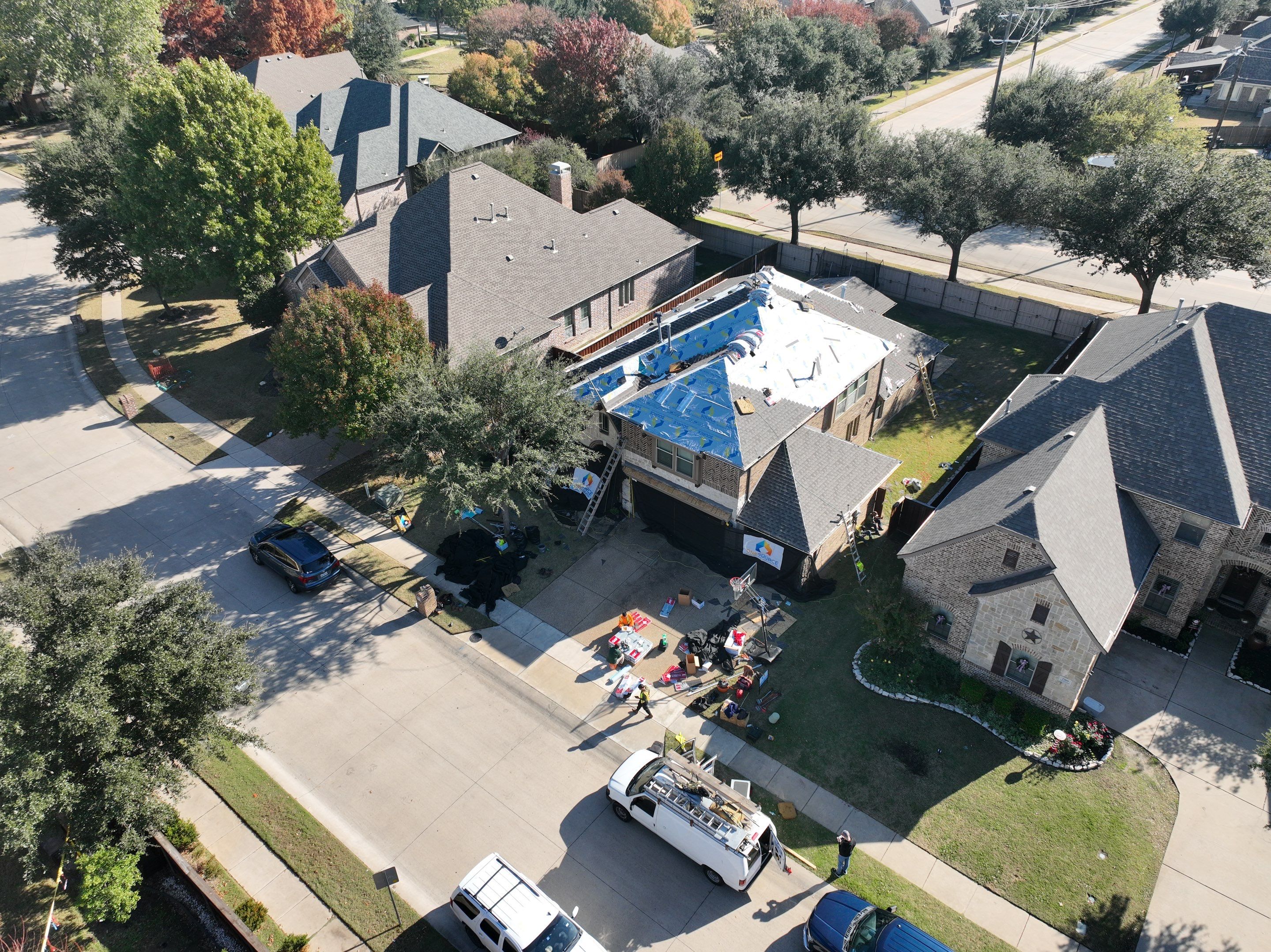 Residential Roofing Installation using GAF Timberline HDZ Weathered Wood by OneSource Roofing and Restoration