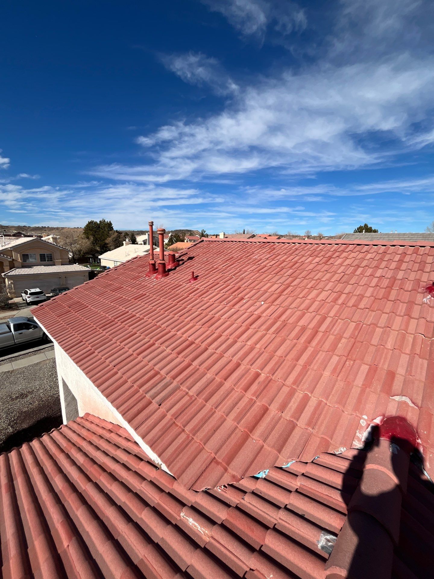 Spanish Red Concrete Tile by Reimagine Roofing