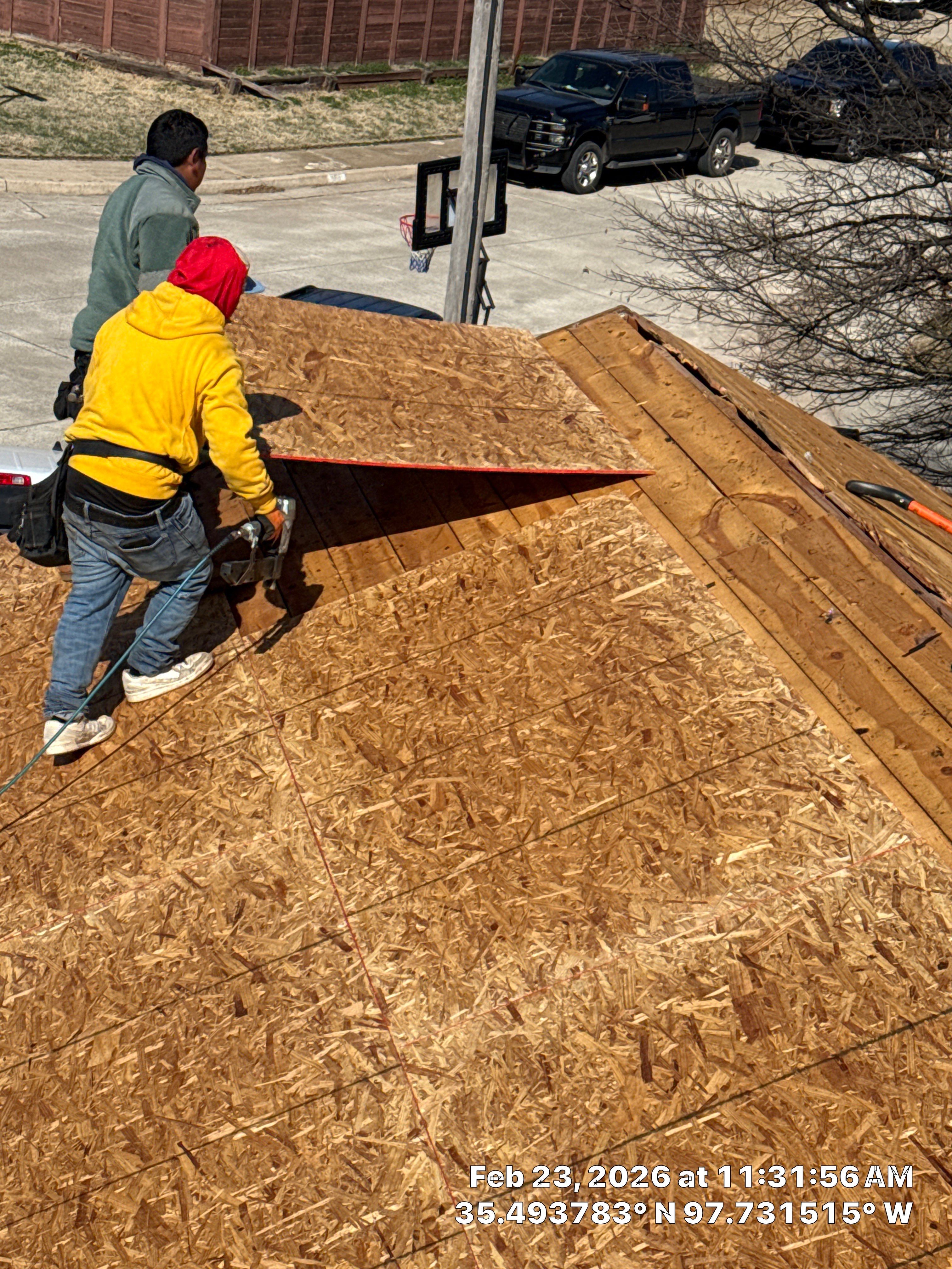 Project in Yukon, OK by OAK Roofing Restoration 