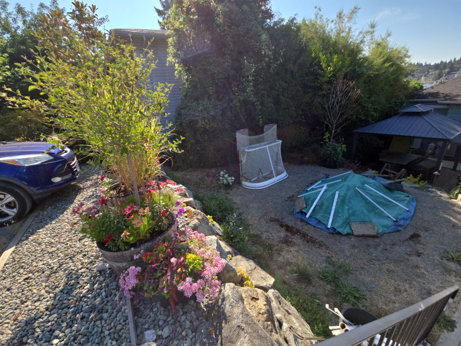 Backyard Transformation — Custom Shed, Paver Patio & Retaining Wall by Habanero Garden and Exterior Care