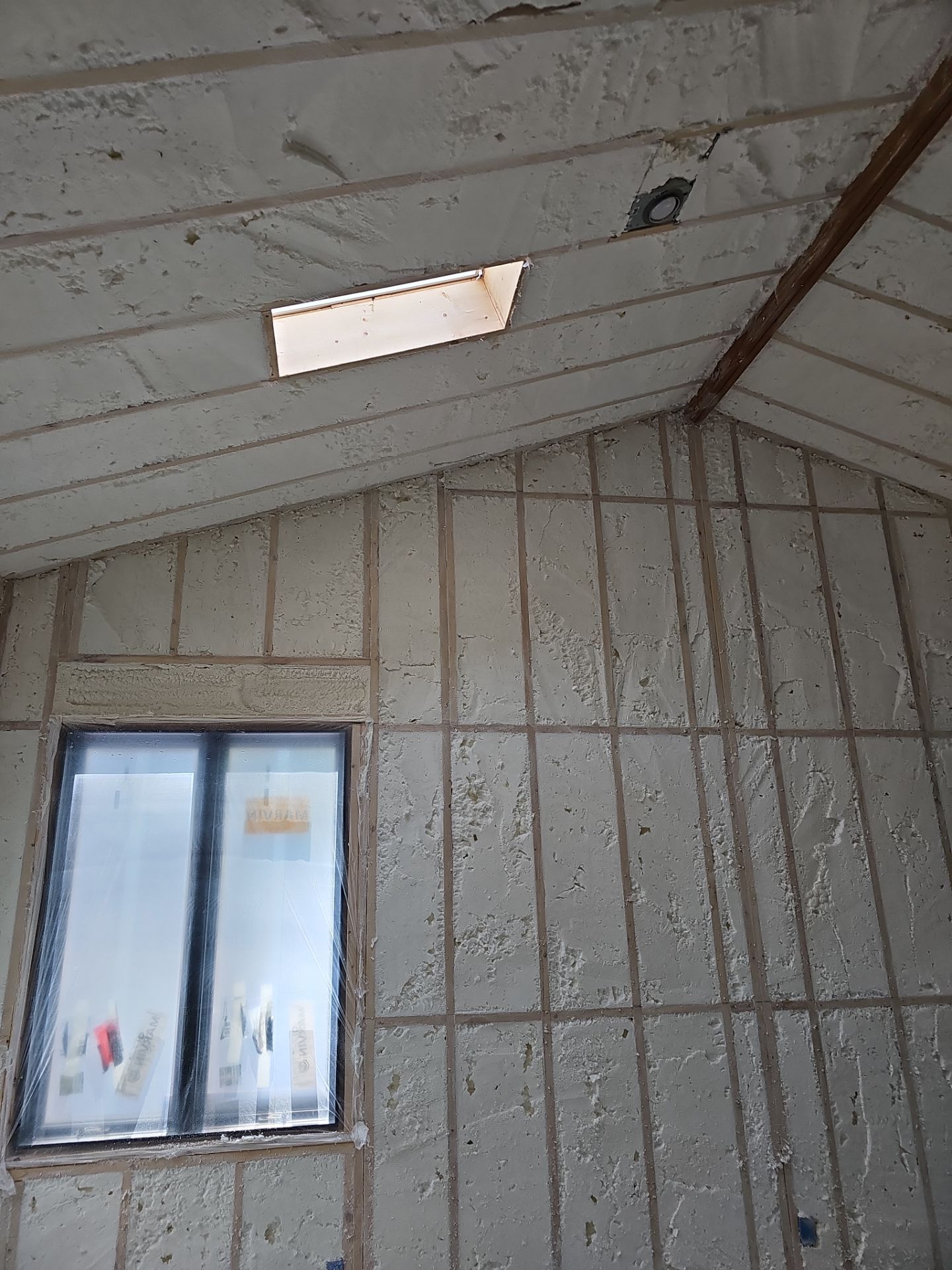 Spray Foam Insulation using open cell spray foam by NYS Foam & Energy