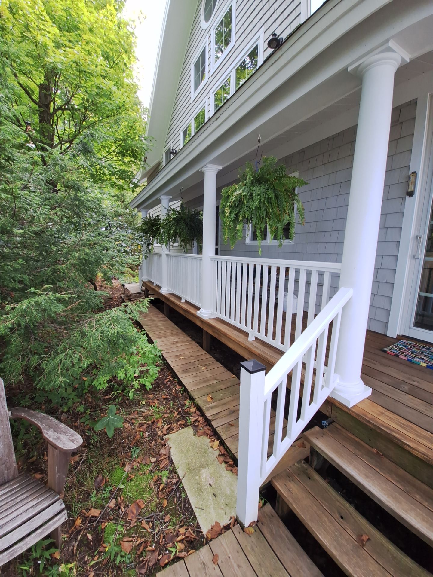 Lakefront Deck Pressure Washing, Exterior Wood Staining, and Painting in West Olive MI by Gordon Painting
