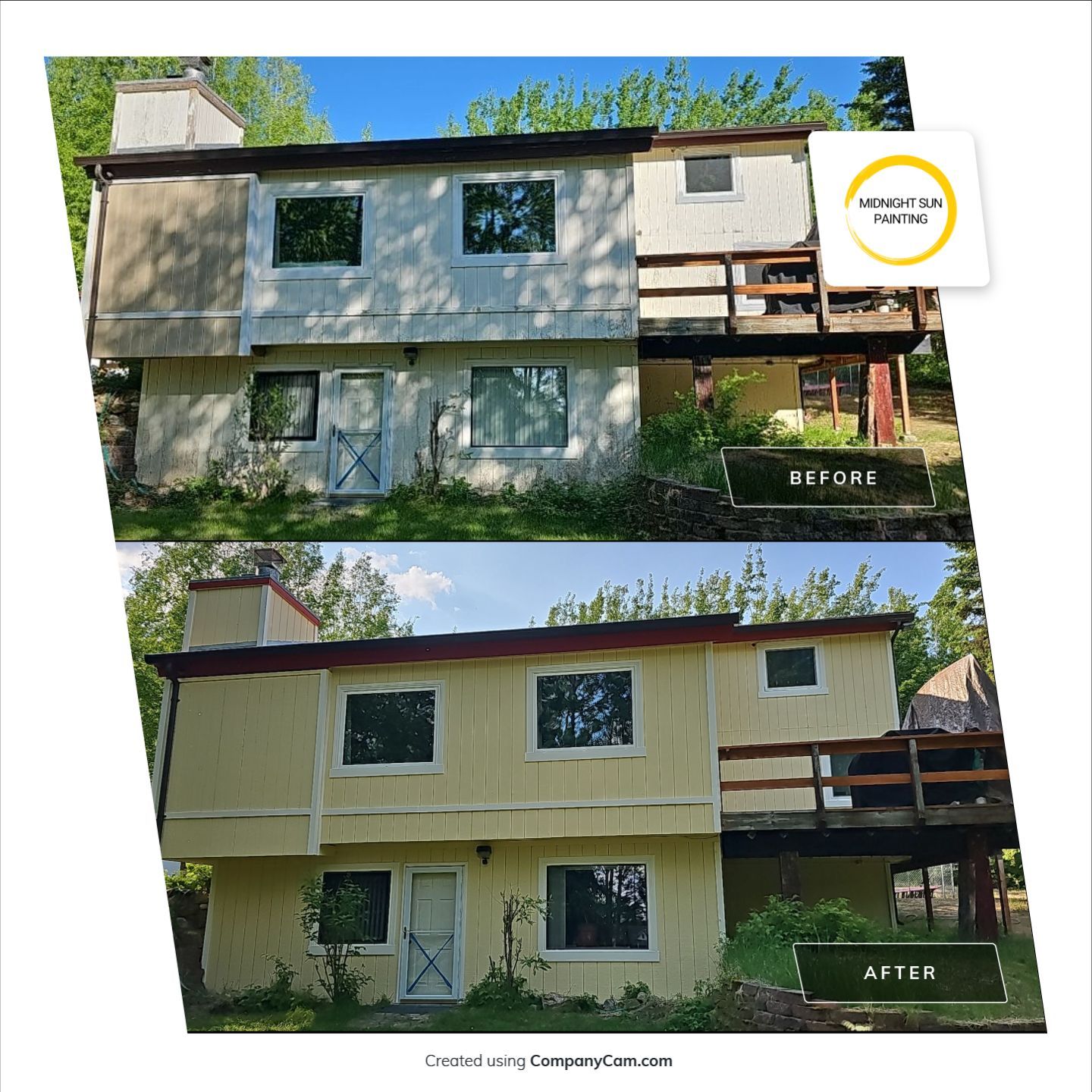 Brightened Home With Exterior Paint! by Midnight Sun Painting