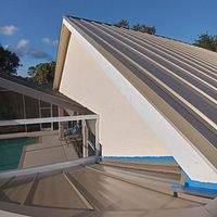 24ga 1.5" Mechanical Seam Medium Bronze by Total Roofing System The Metal Roof Experts