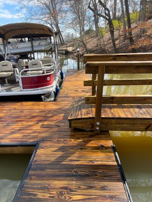 coated dock using Wood Sealant