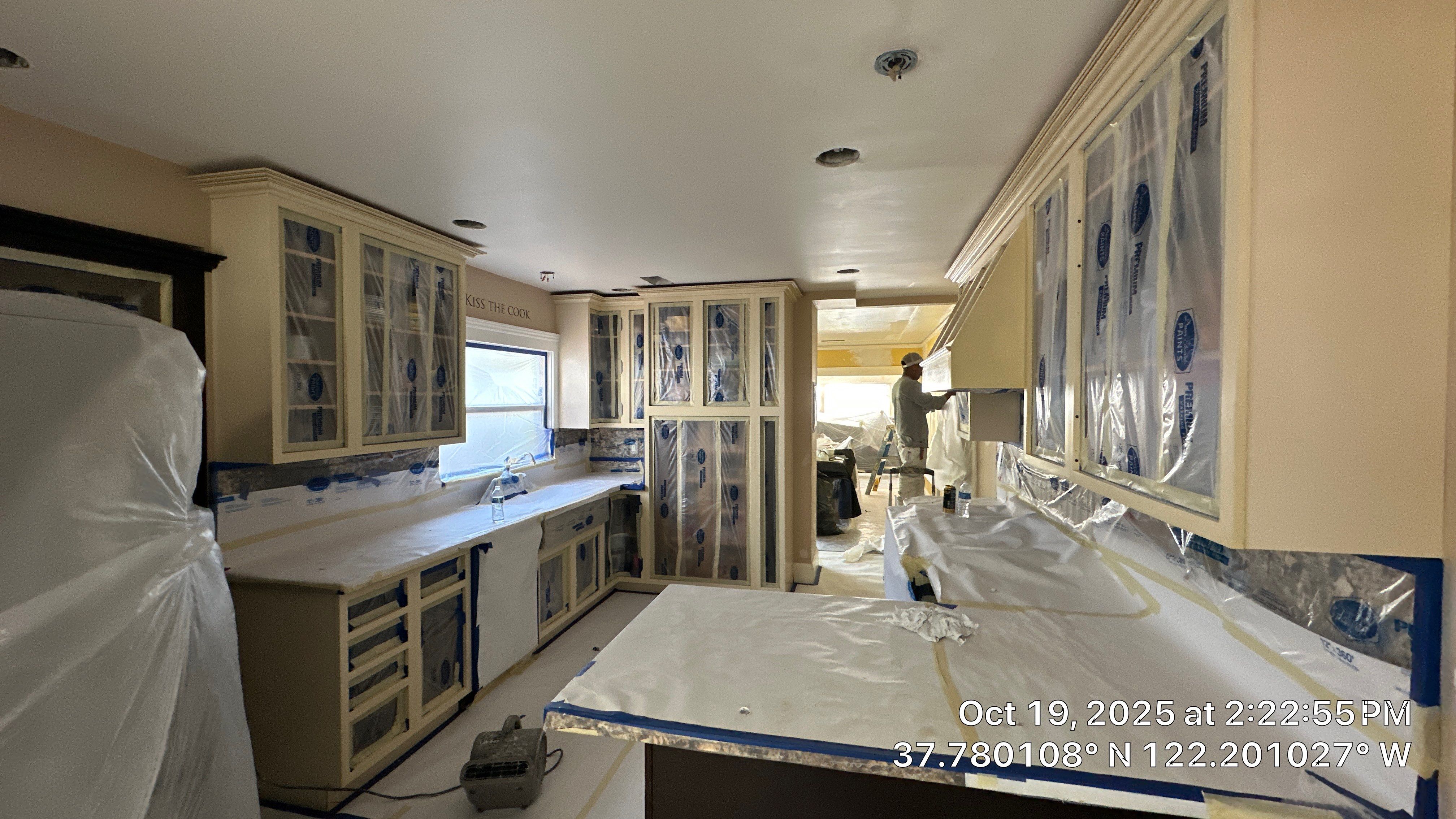 Oakland Kitchen Renovation with Custom Cabinetry and Granite Countertops by Herrera’s Bay Area Painting inc.