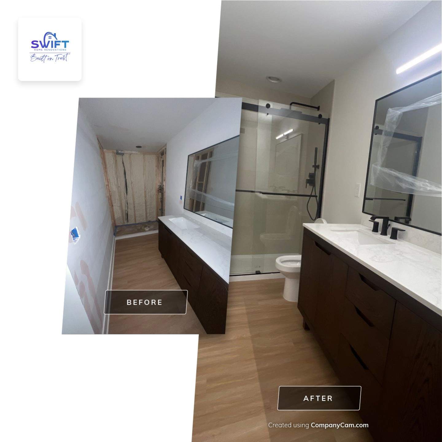 Complete Basement Remodeling and Custom Bathroom Installation in Kennesaw by Swift Home Renovations