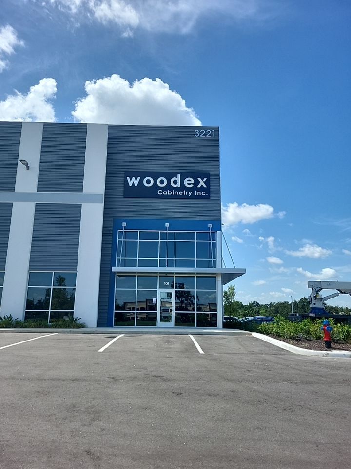 Acrylic Letters on Aluminum Backer for Woodex Cabinetry by SignCrafters