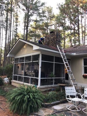 Chimney Flashing using Roof Repair