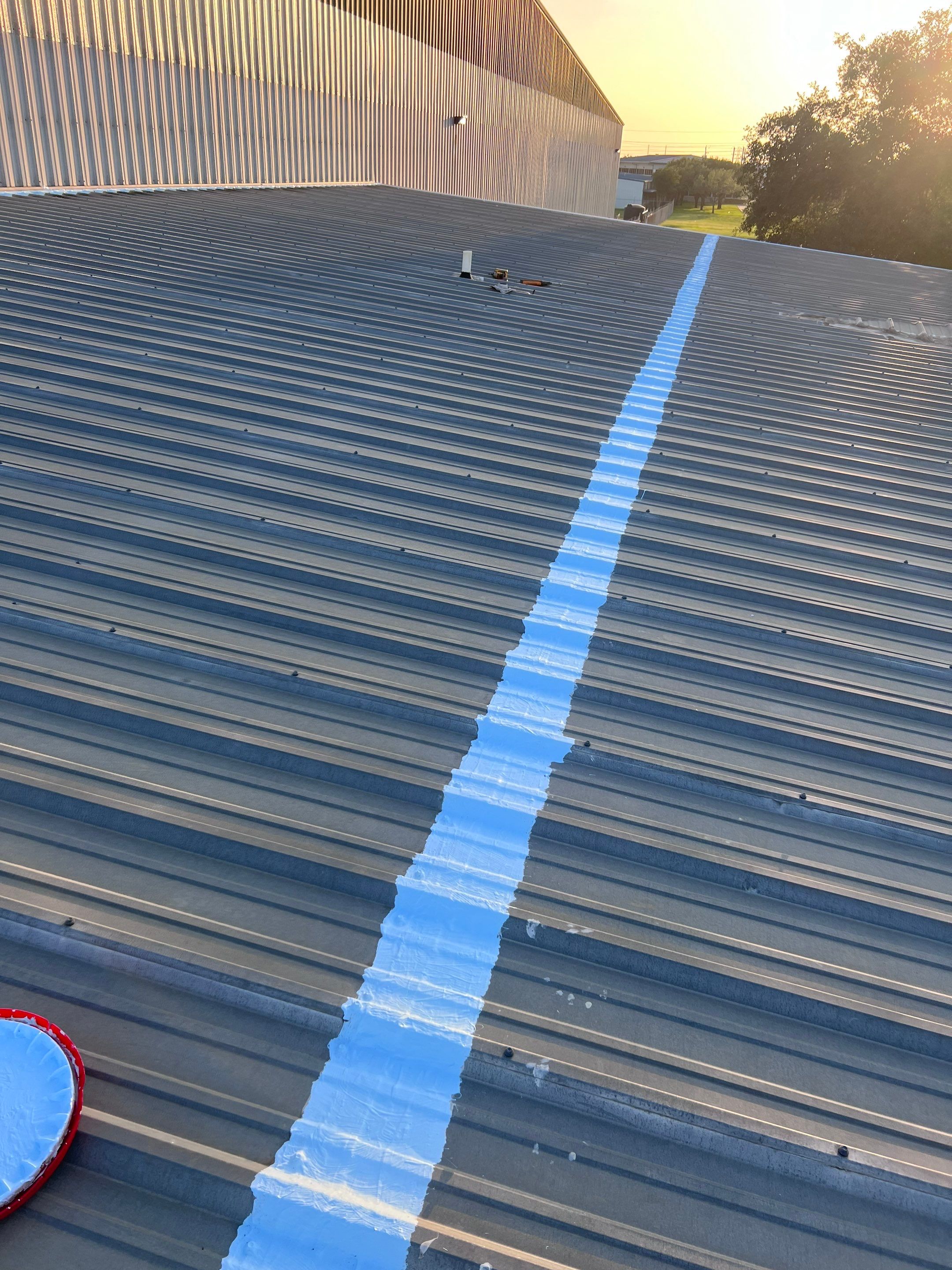 Hail Damage using Metal by Roof Repair Company