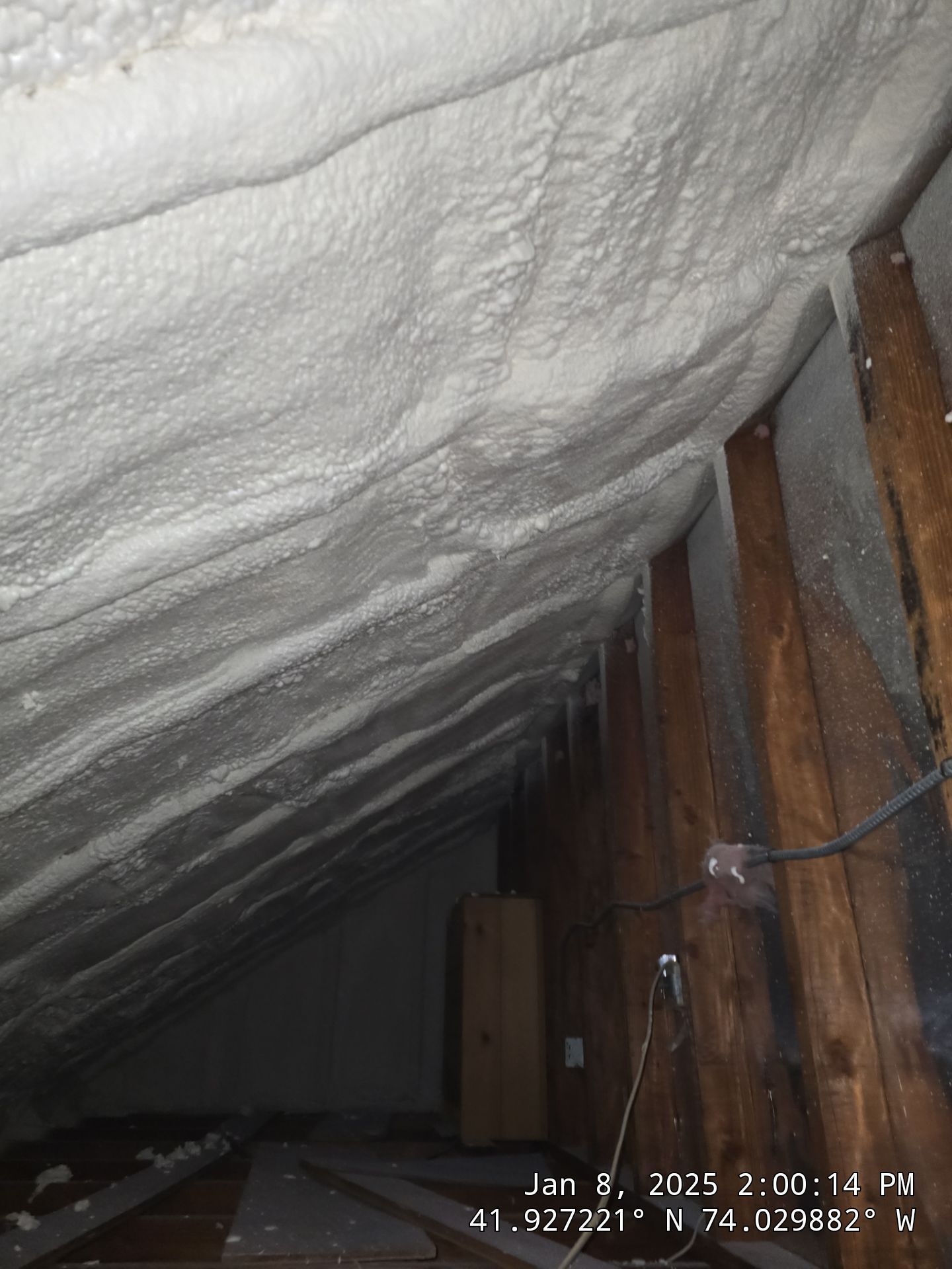 Attic Insulation using Closed Cell Spray Foam by NYS Foam & Energy