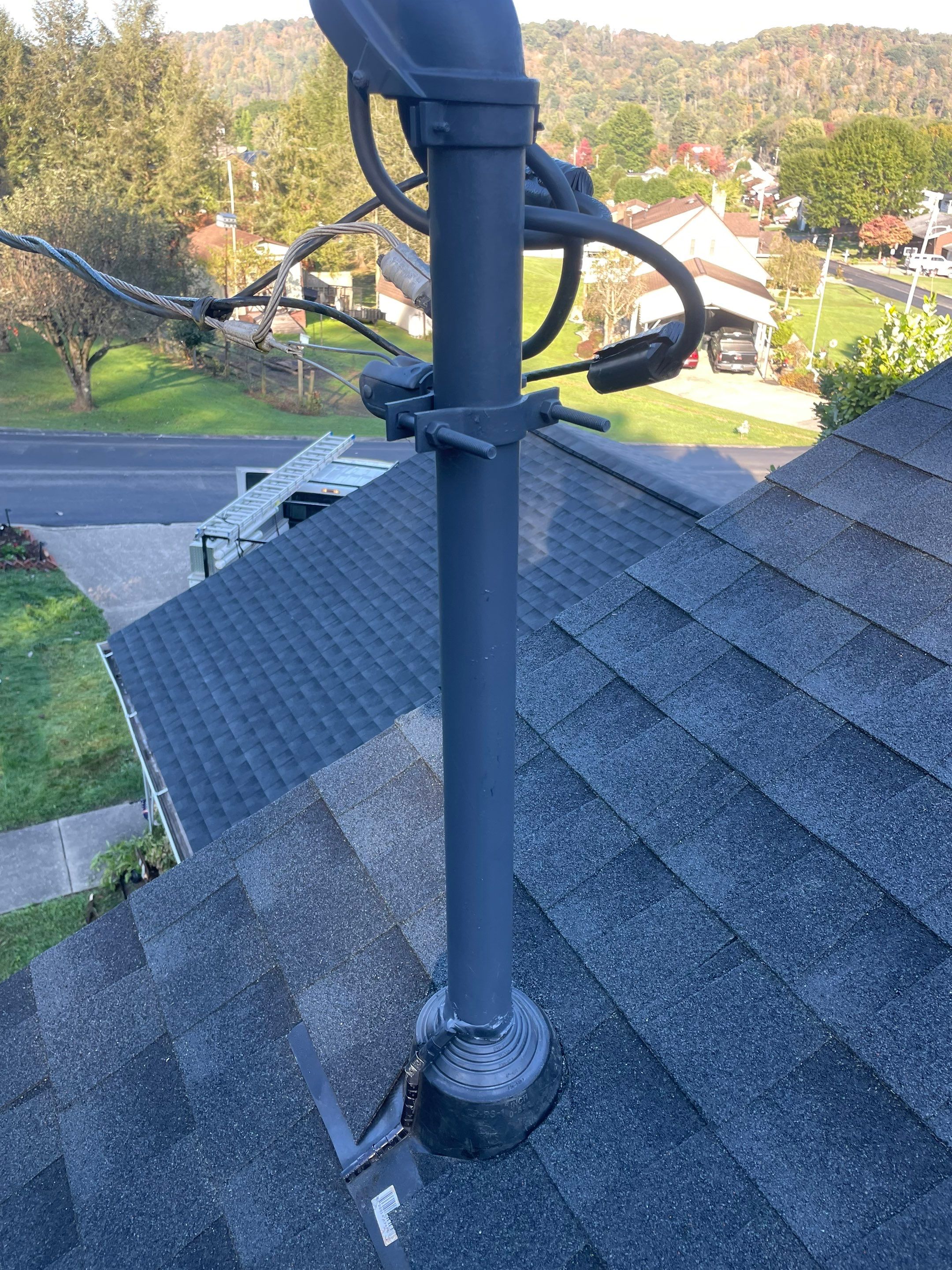 Residential Roofing Installation using GAF Timberline HDZ, Black by Rainstoppers Roofing