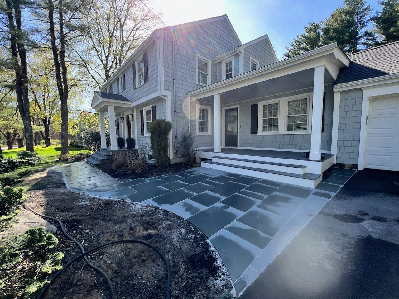 Exterior renovation in Wayland MA by UBrothers Construction