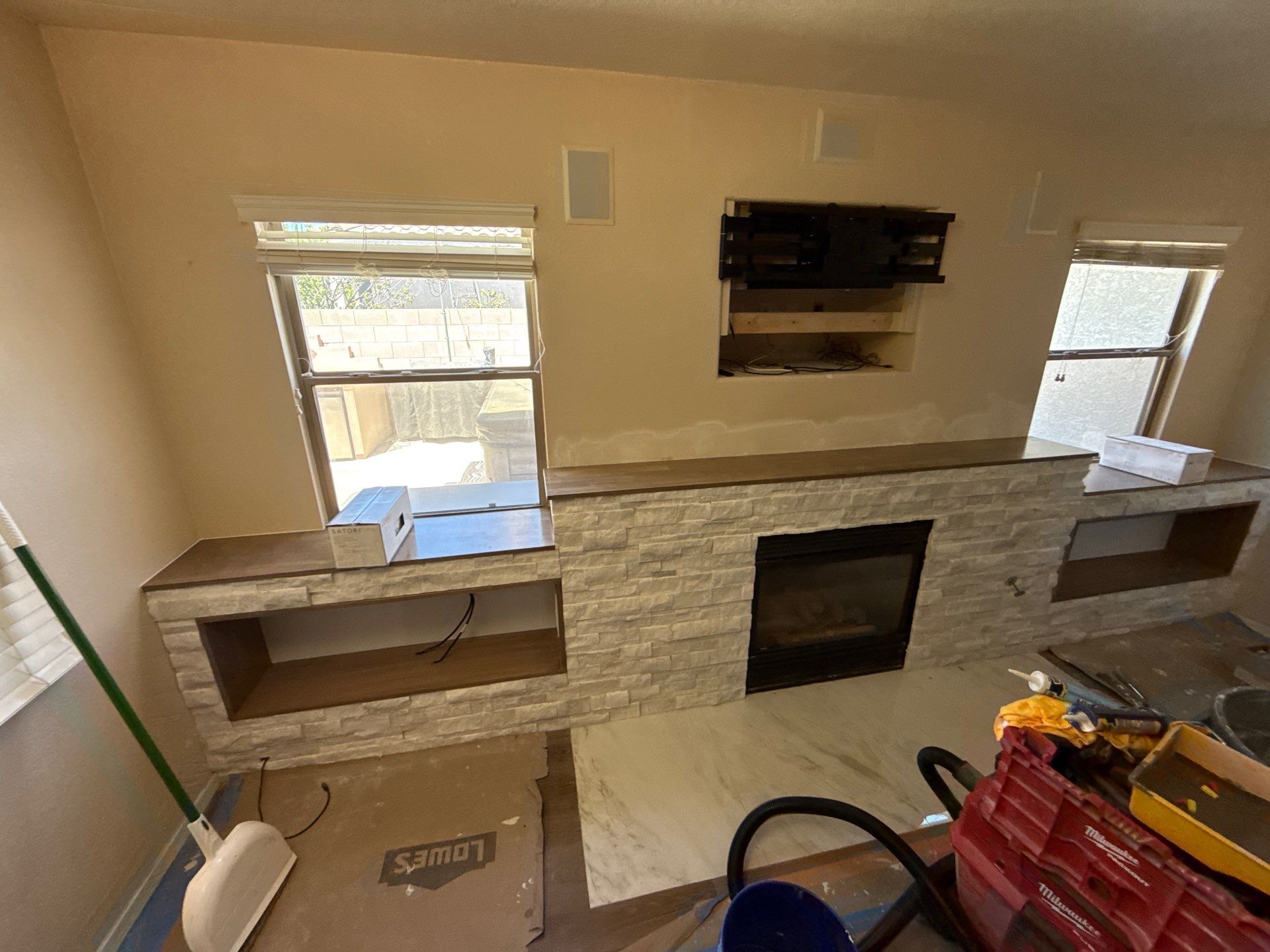Meadview Fireplace Remodel by Workman Company LLC 