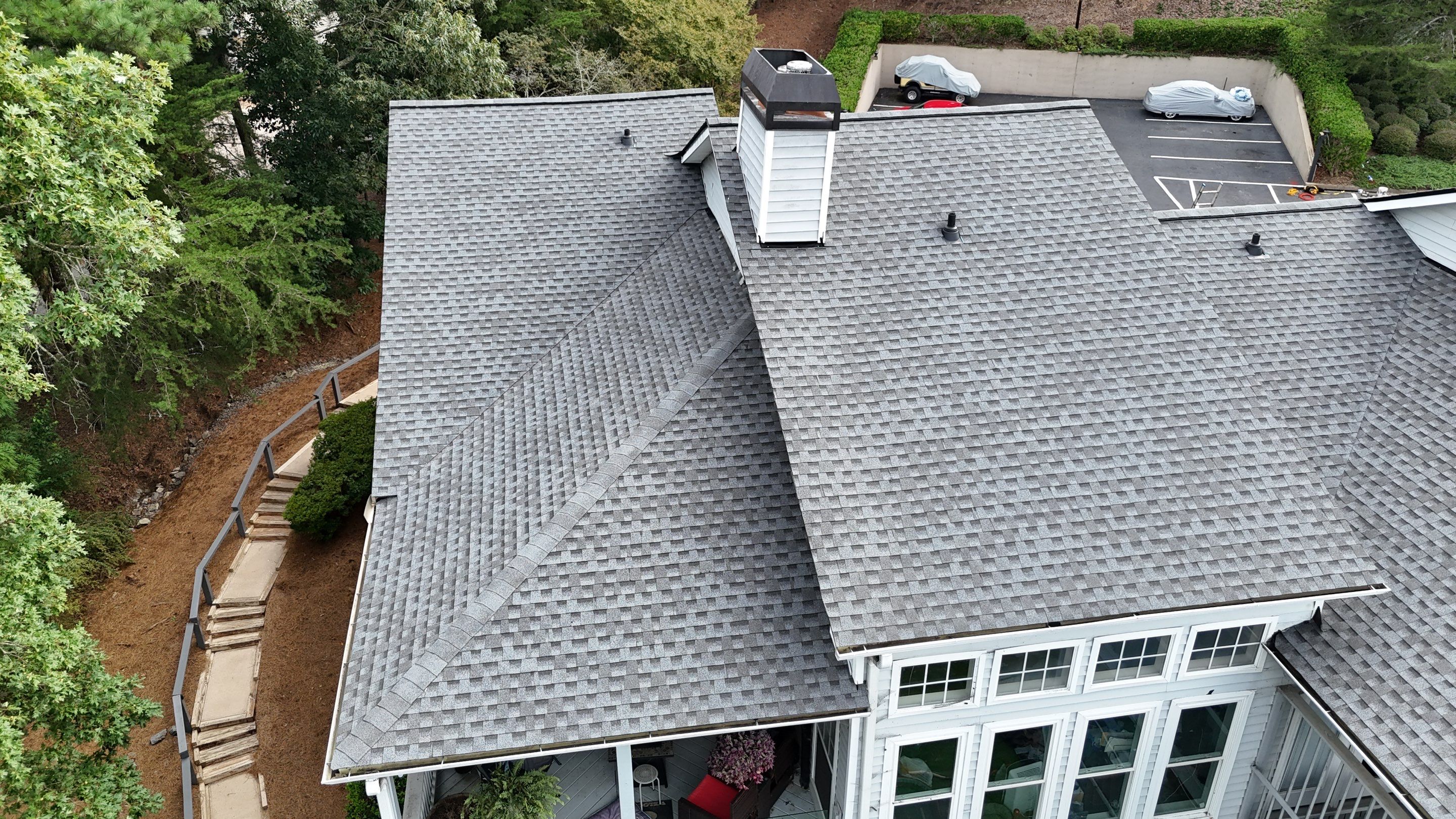 Cumming, GA Roof Replacement GAF Timberline HDZ Pewter Gray by Reset Roofing